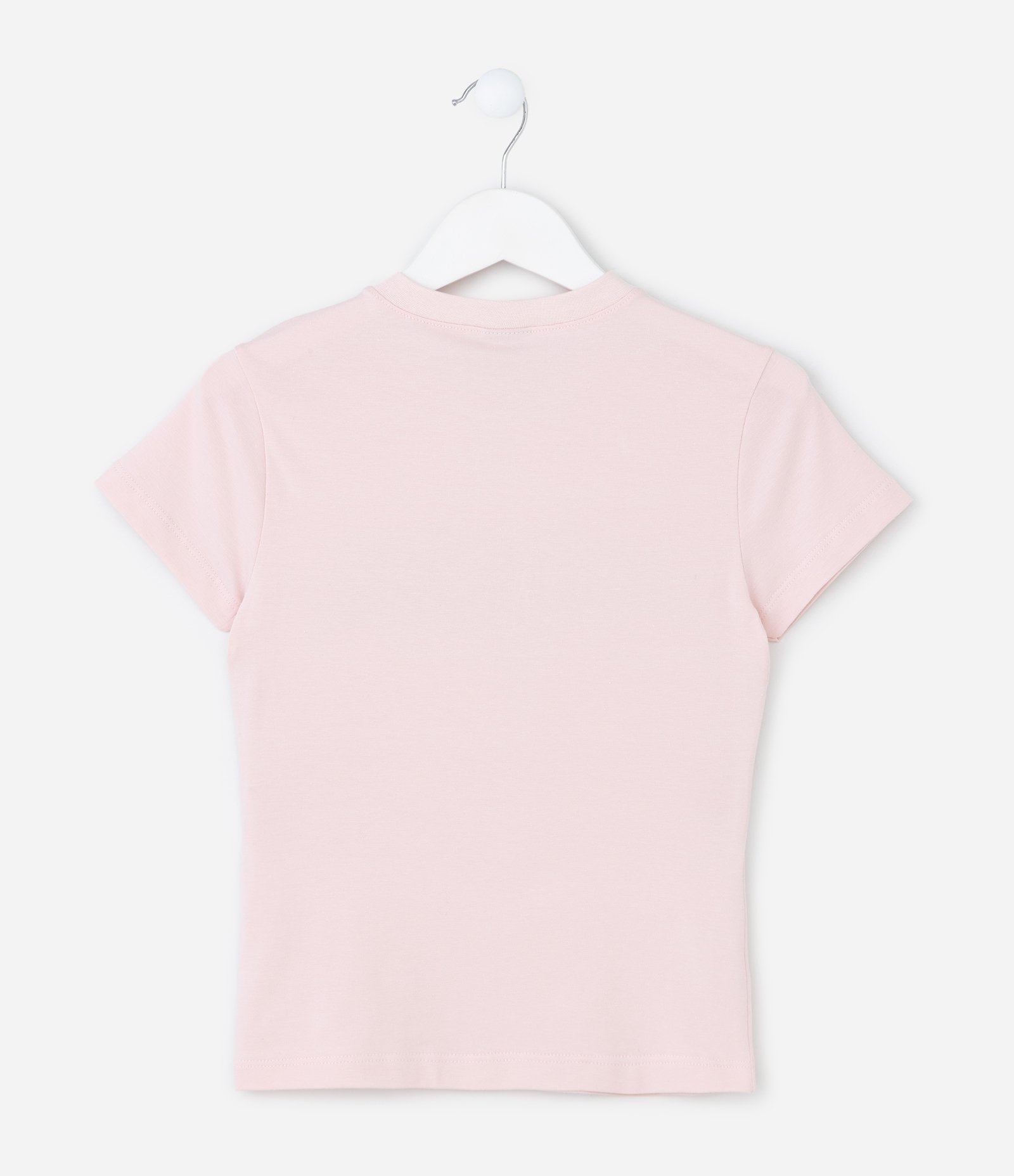 Camiseta Infantil Babt Tee com Estampa Lettering Beach Girl - Tam 5 a 15 Anos Rosa 2