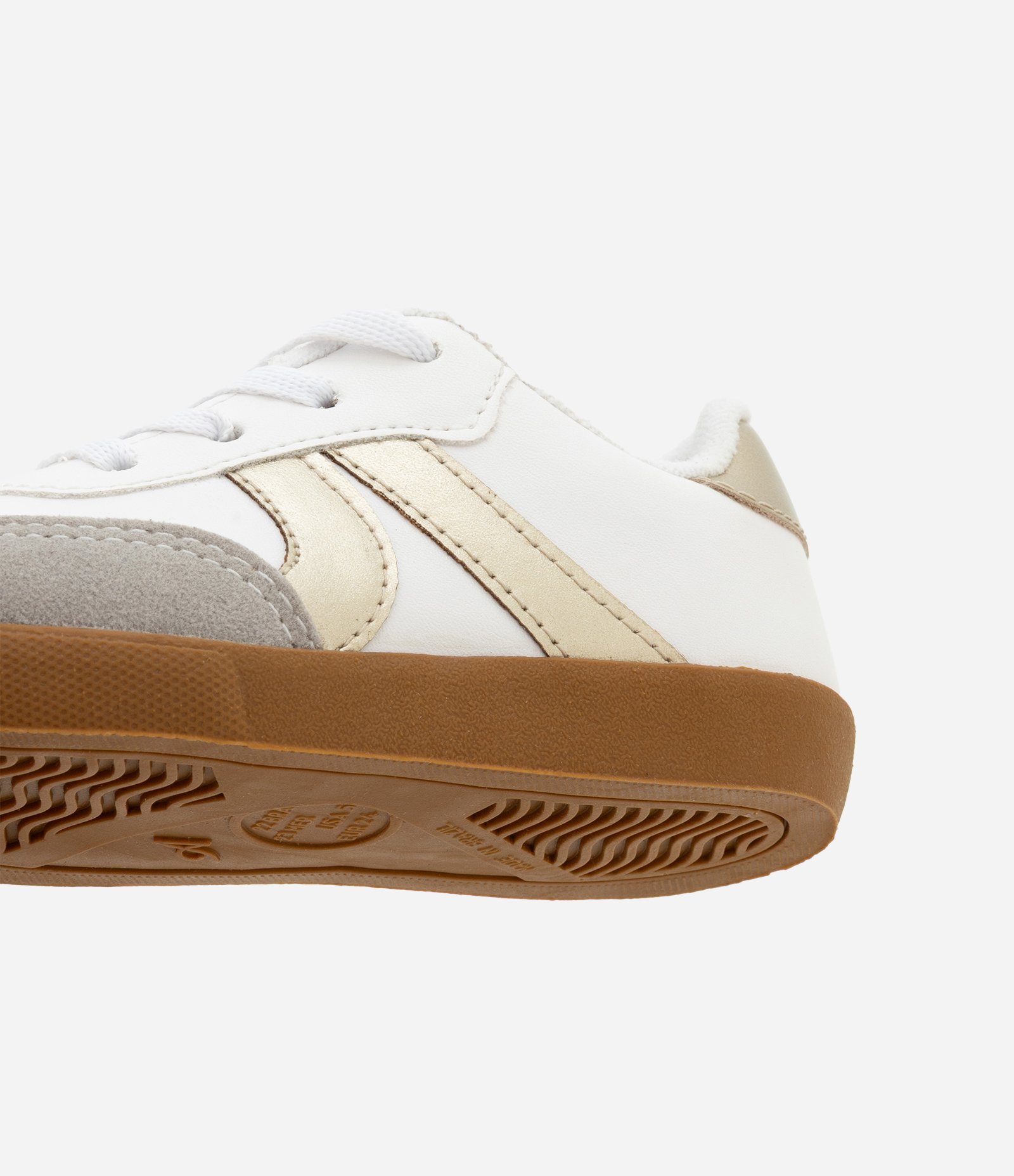 Tênis Casual Infantil em PU com Recortes - Tam 20 ao 24 Branco 2