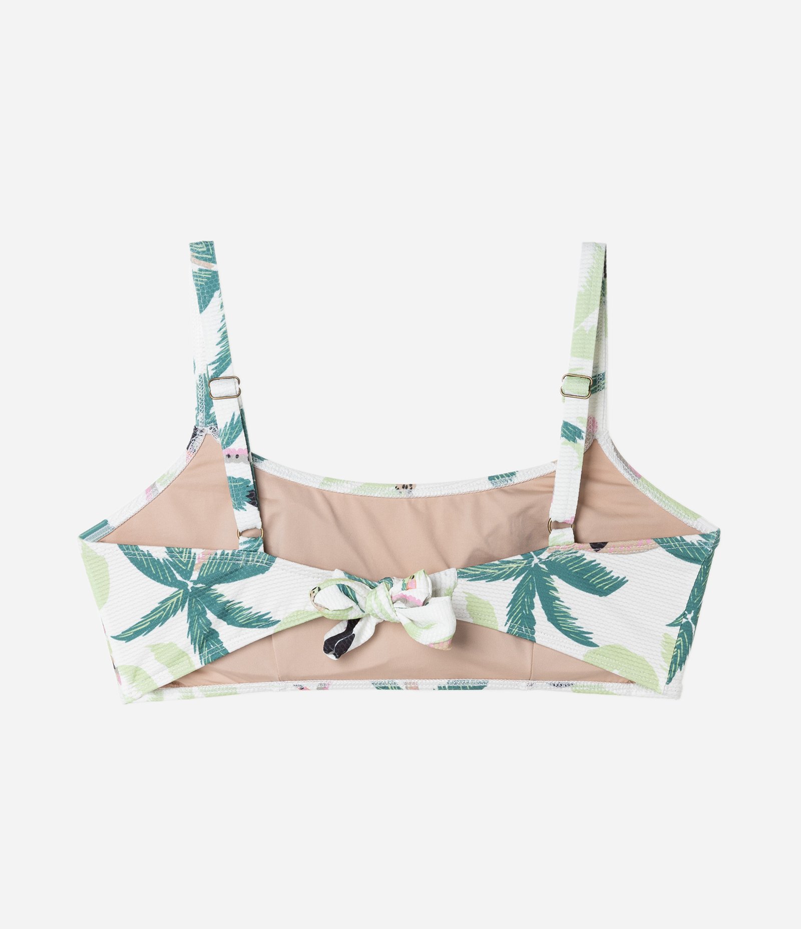 Biquíni Top com Estampa Tropical Curve & Plus Size Off White 2