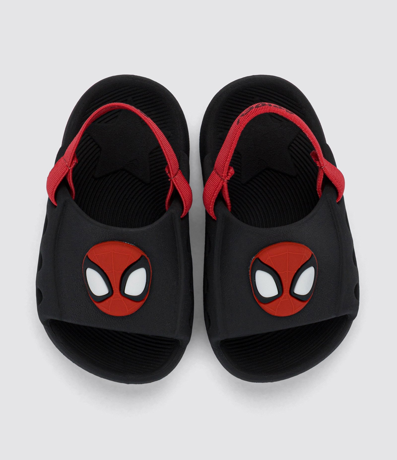 Chinelo Infantil com Patch do Homem Aranha - Tam 19 ao 24 Preto 3