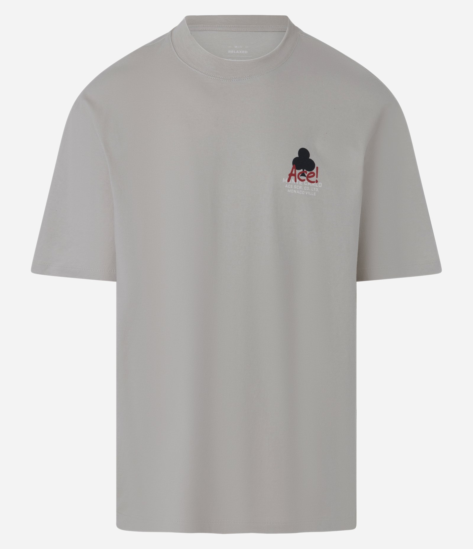 Camiseta Relaxed em Algodão com Estampa de Cartas e Lettering Bege 5