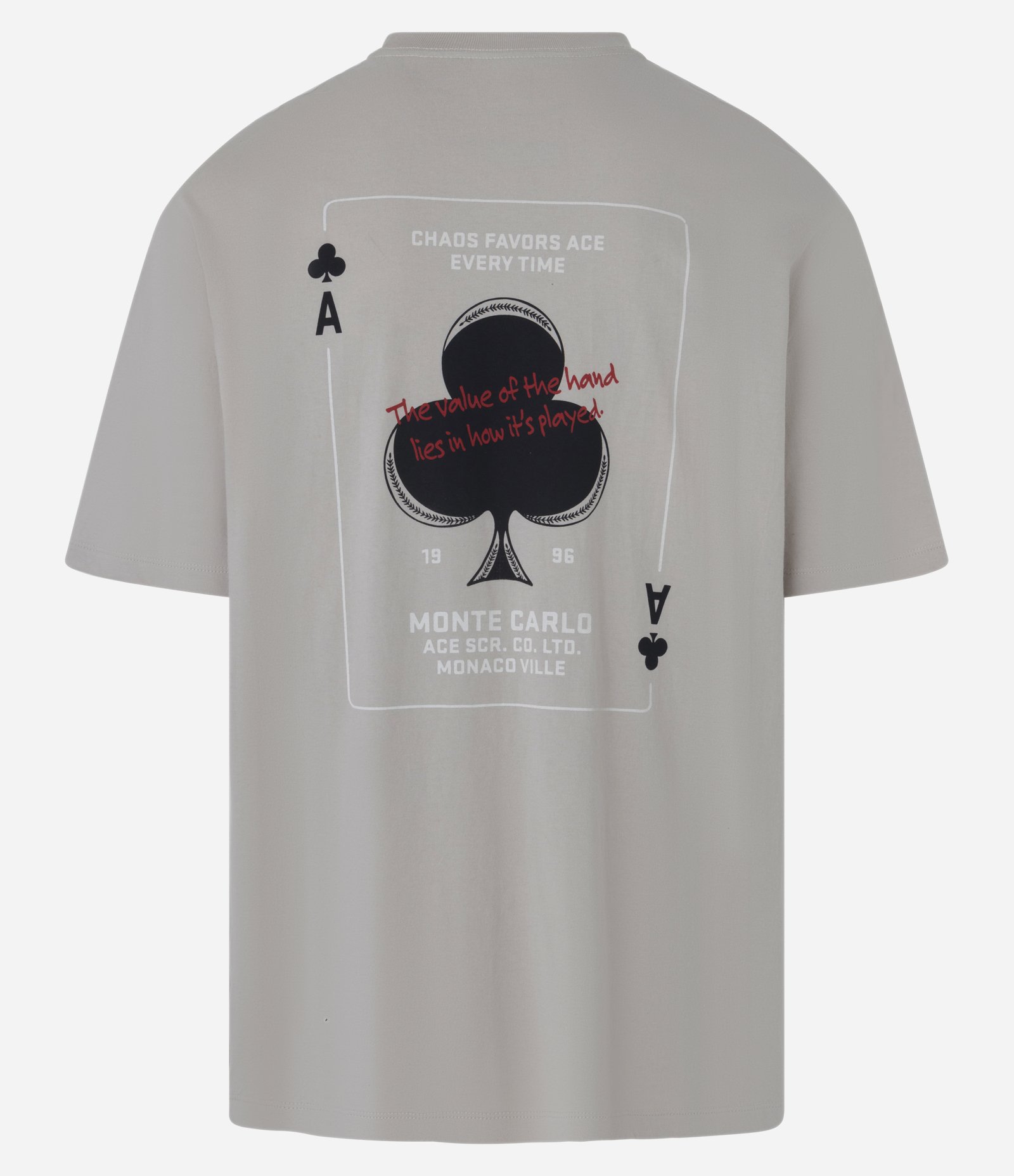 Camiseta Relaxed em Algodão com Estampa de Cartas e Lettering Bege 6