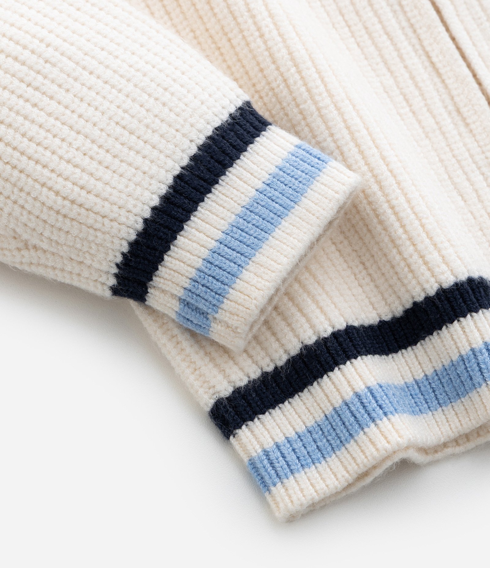 Jaqueta Infantil em Efeito Tricô com Babado na Gola e Bordado – Tam 1 a 5/6 Anos Off White 5