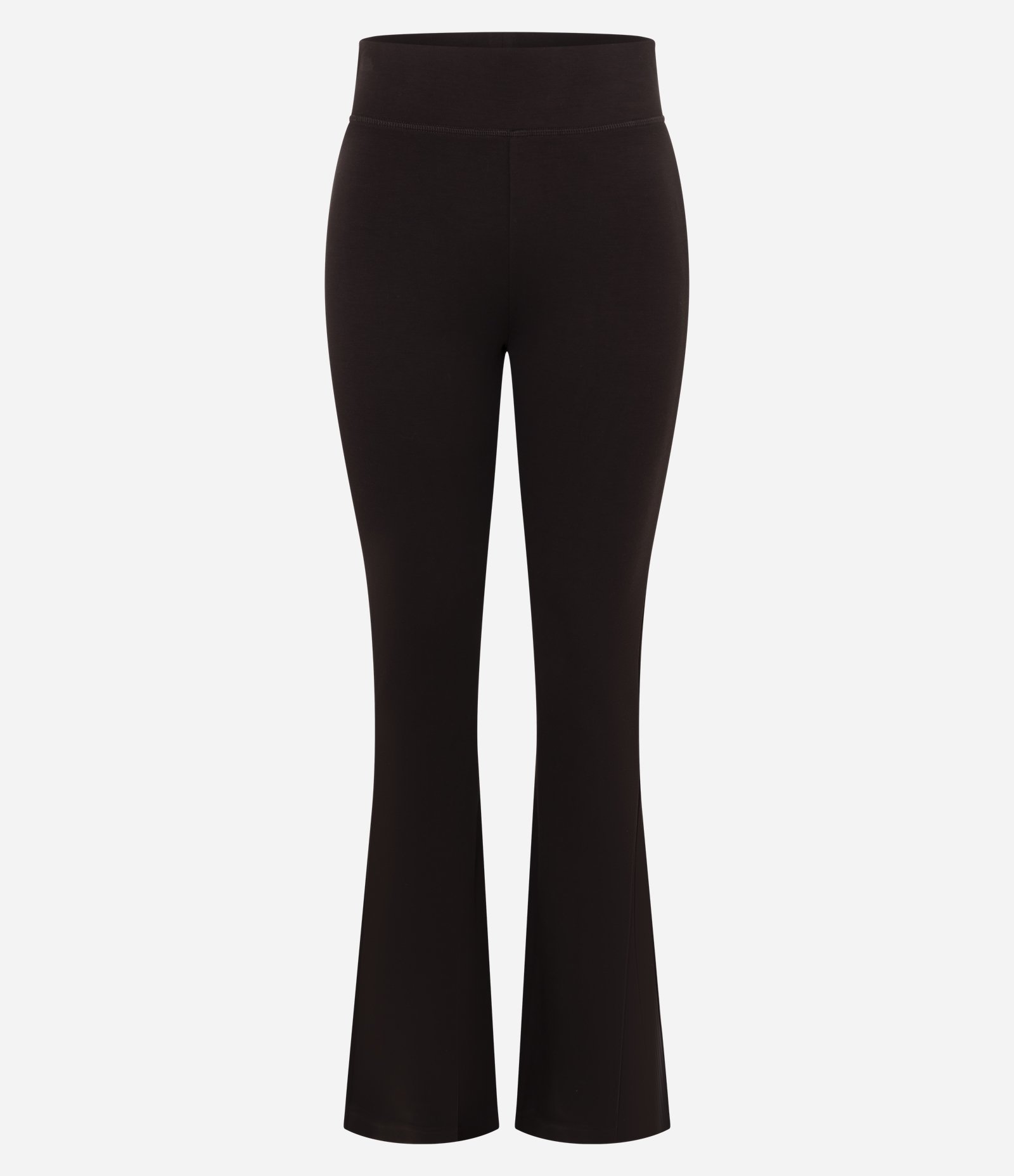 Calça Flare em Microfibra com Cós Largo Marrom 3