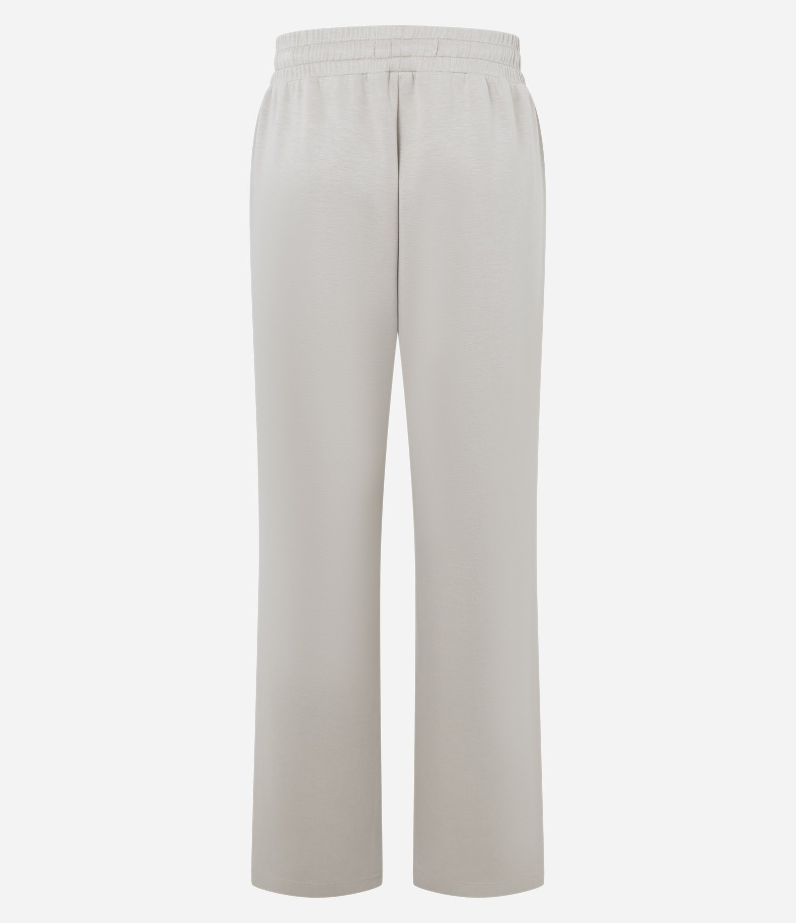 Calça Reta em Modal com Amarração Bege 6