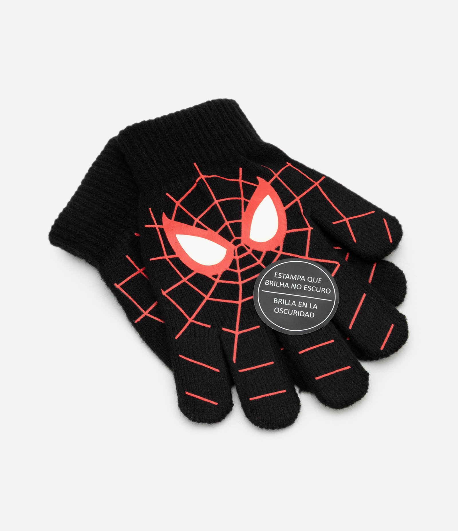Luva Infantil em Tricô com Estampa Spider-Man – Tam 3/4 a 9/12 Preto 3