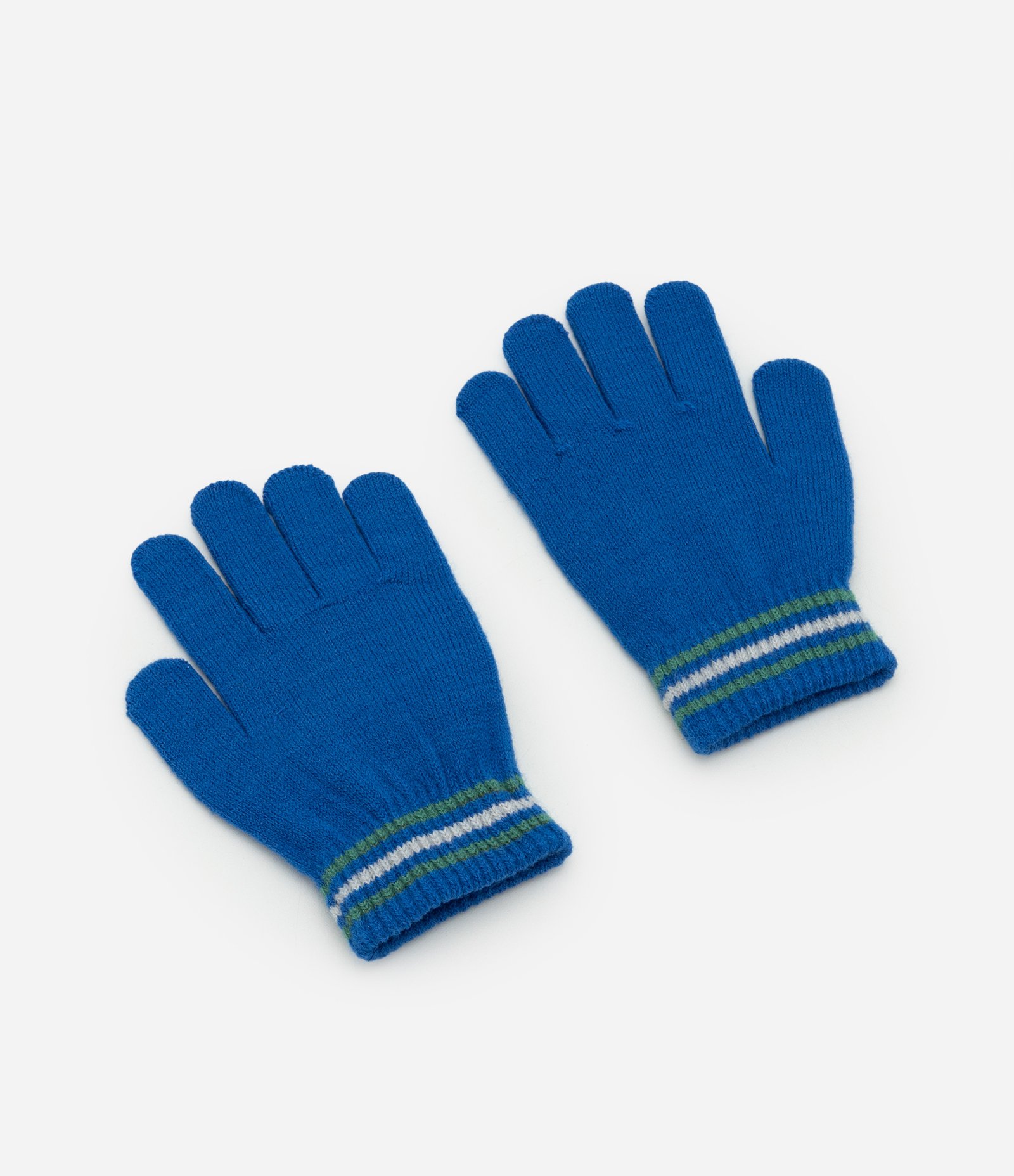 Luva Infantil em Efeito Tricô com Detalhe Dino – Tam 3 a 8 Azul 2