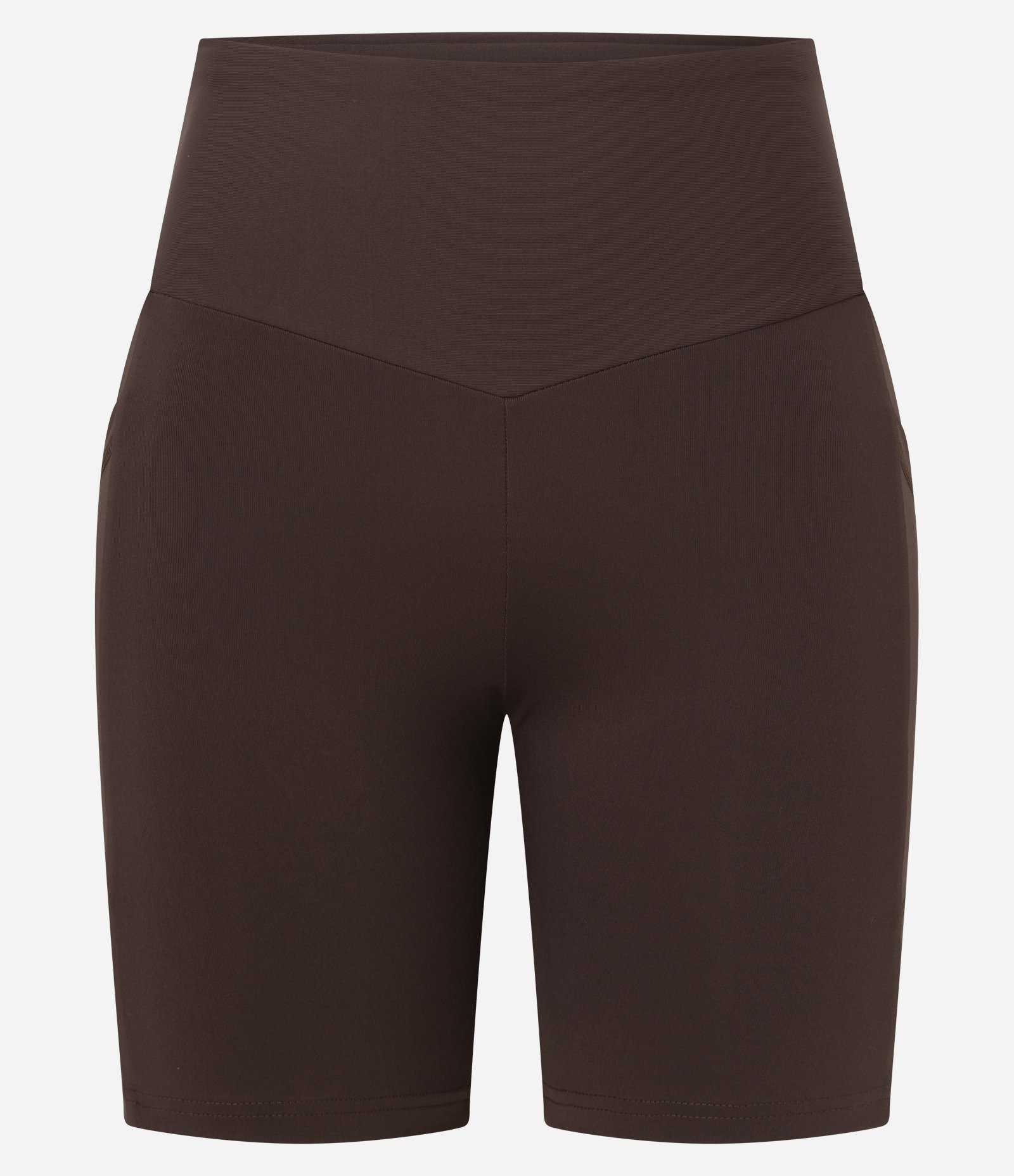 Bermuda Esportiva em Poliamida com Cós Largo Marrom 1