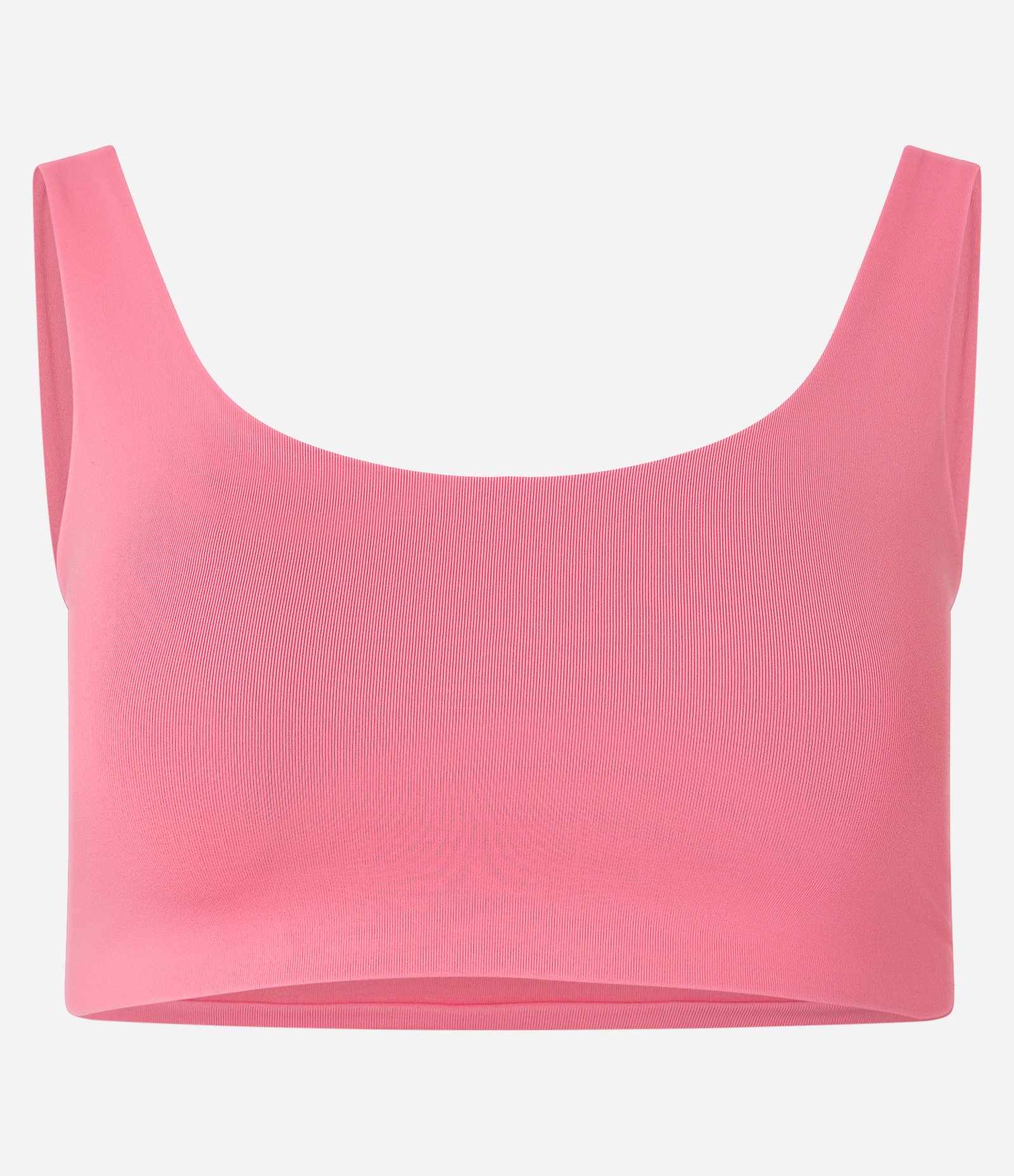 Top Esportivo em Poliamida com Decote Redondo e sem Bojo Rosa 1