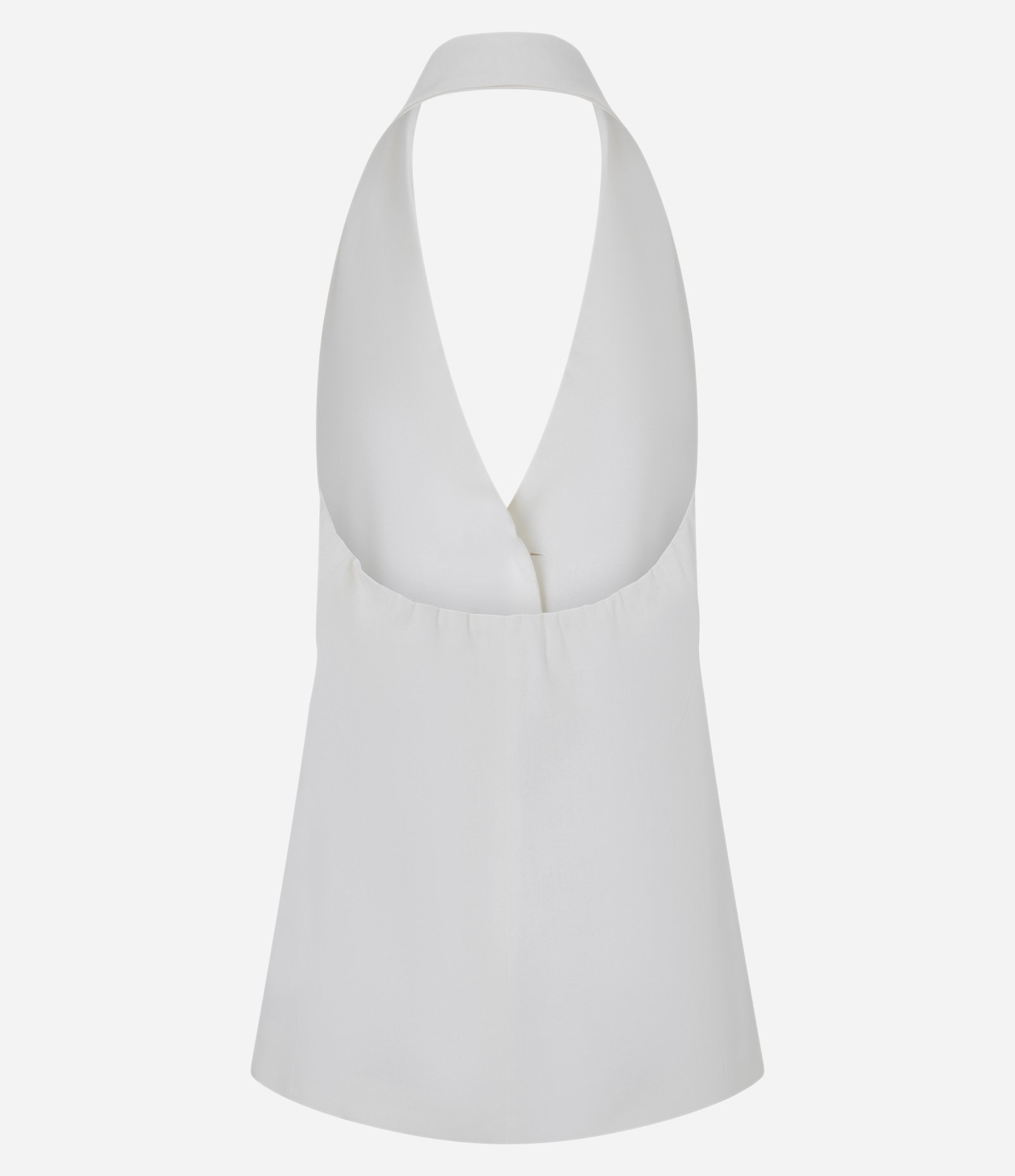 Colete Frente Única em Viscolinho com Botões Metalizados Branco 7