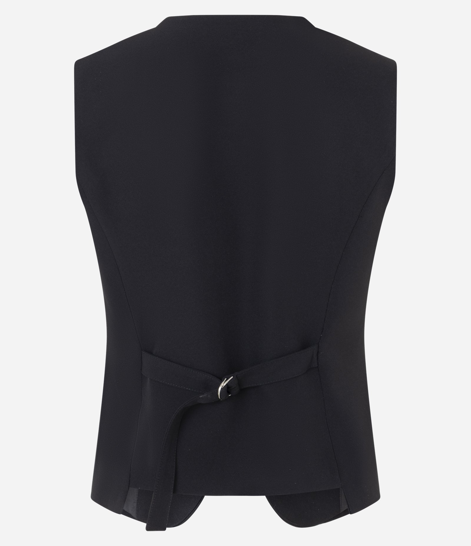 Colete Slim Alfaiatado com Decote V e Botões Preto 7