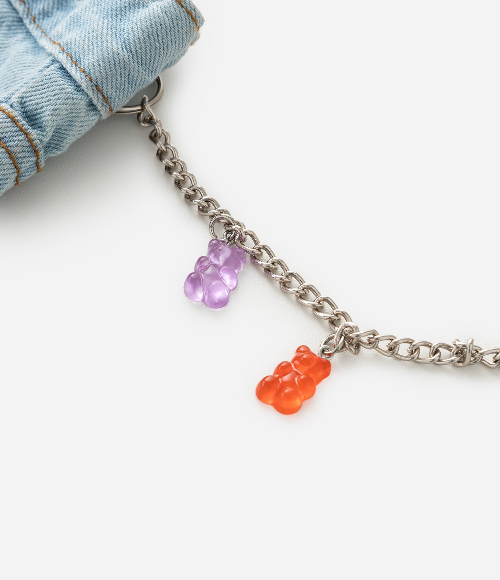 Bermuda Infantil em Jeans com Corrente - Tam 7 a 14 Anos Azul 6