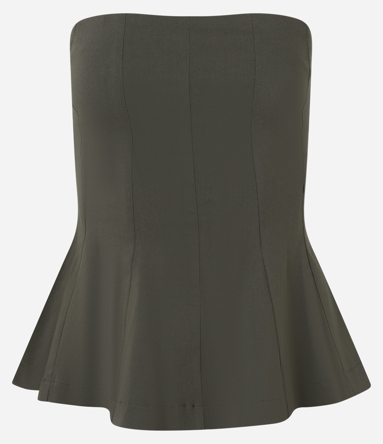 Blusa Peplum em Bengaline Tomara que Caia Verde 4