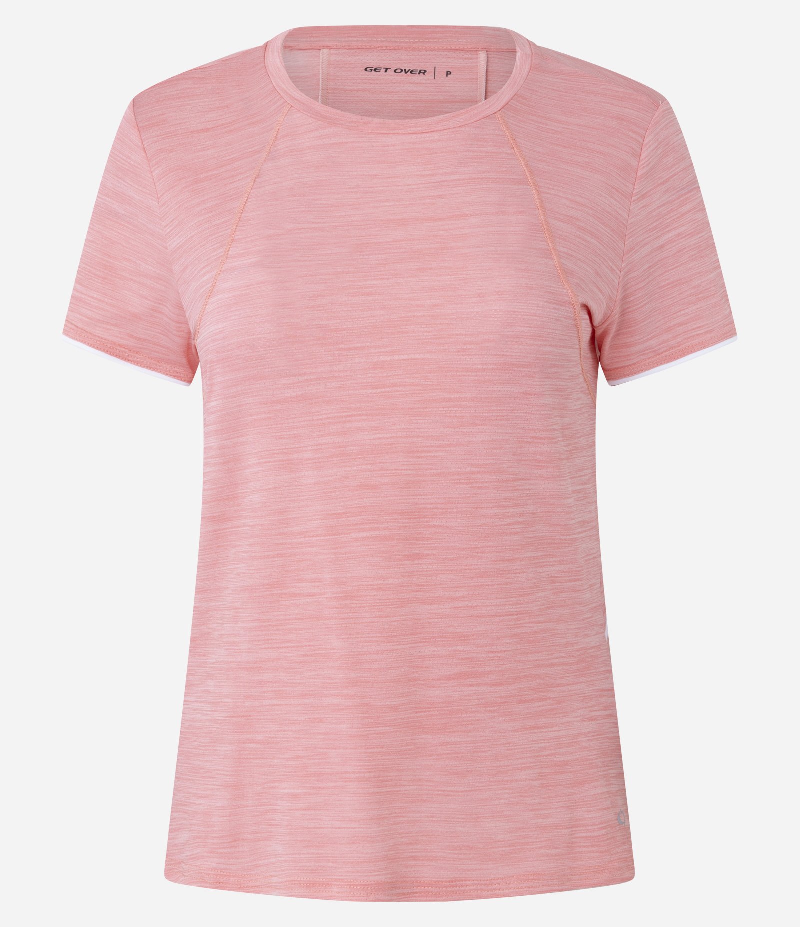 Camiseta Esportiva com Tecnologia Dry e Frisos nas Costas Rosa 5