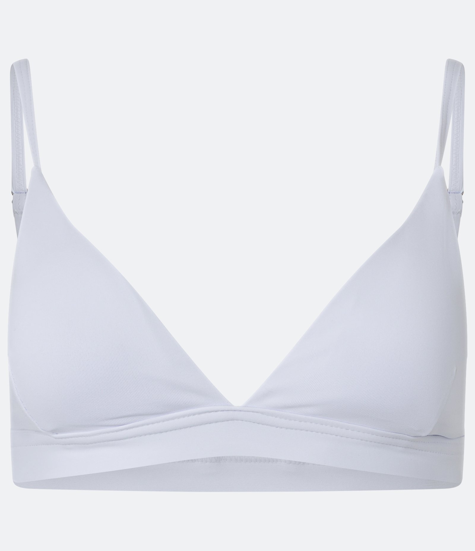 Top Esportivo em Microfibra com Decote V Branco 3