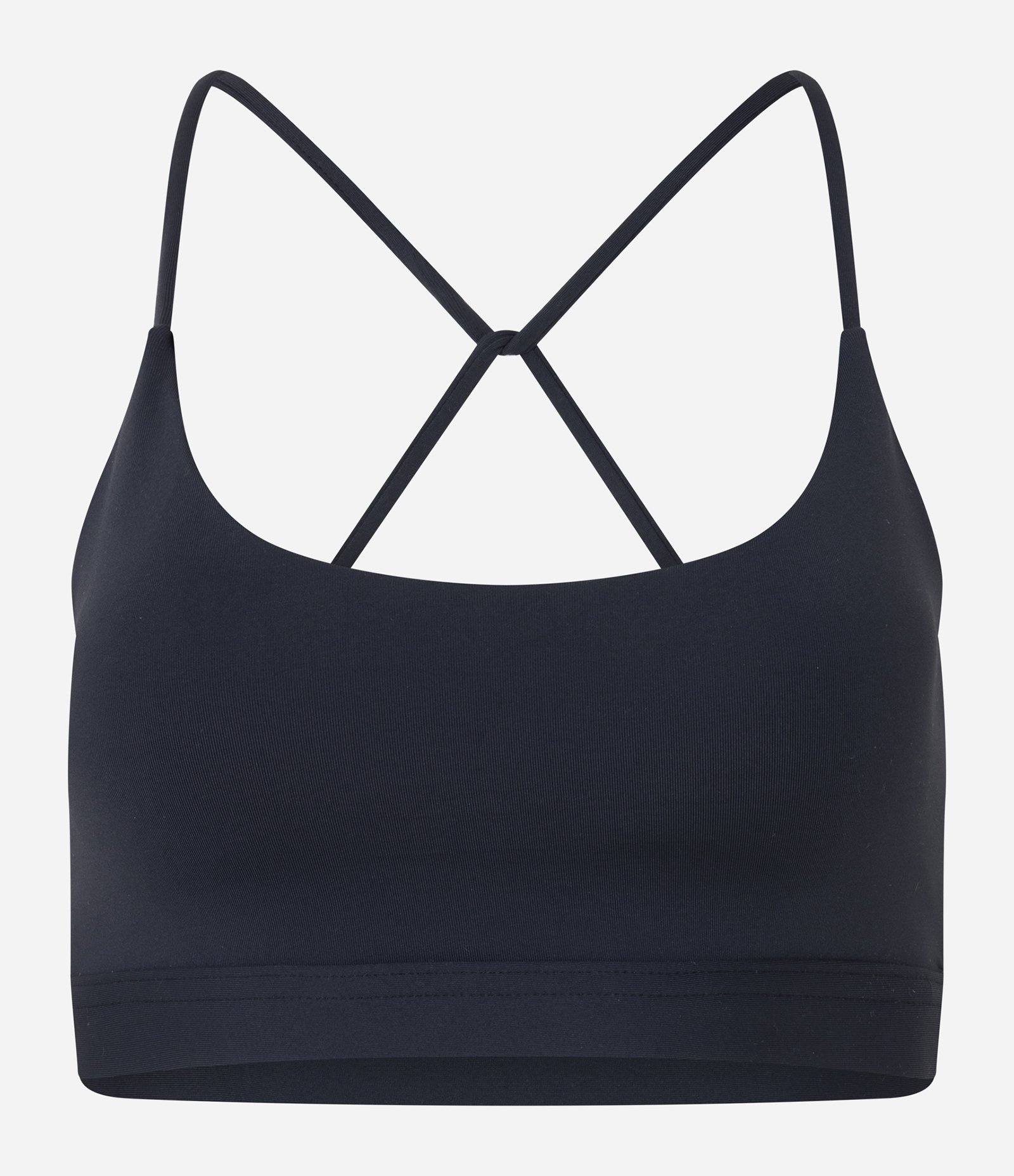 Top Bojo Esportivo em Microfibra com Alças Finas Cruzadas Preto 4