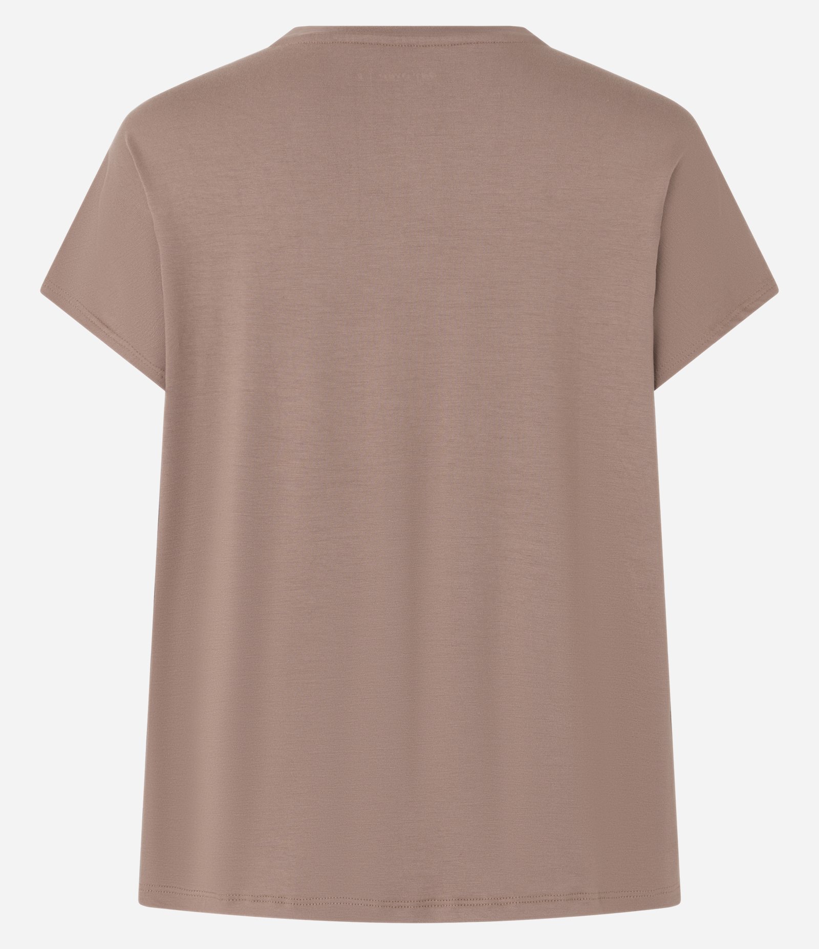 Camiseta Ampla Estampada em Viscose com Estampa Good Paths Marrom 4