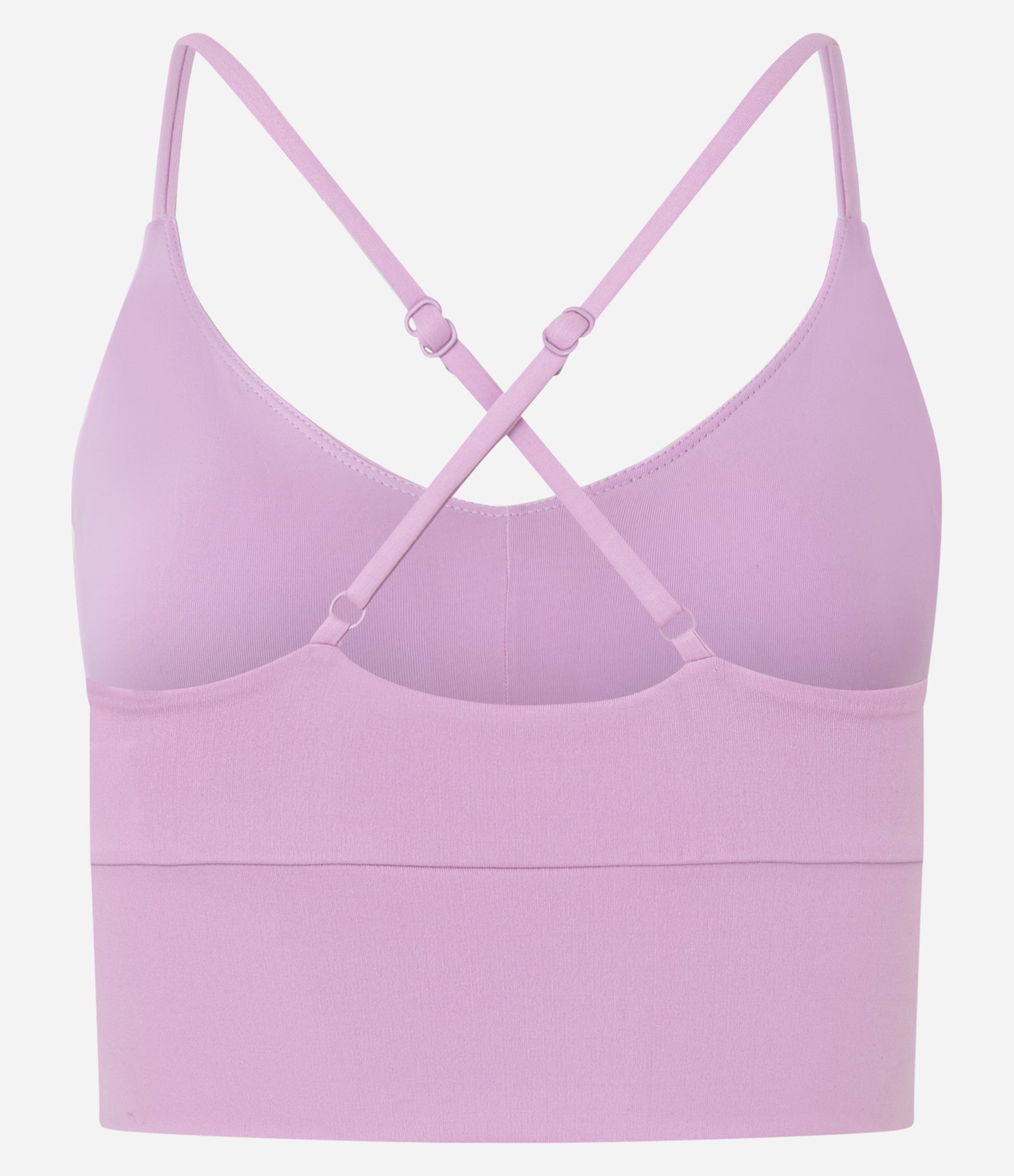 Top Esportivo em Microfibra Pesada com Cós Largo e Vazado Frontal Lilás 6