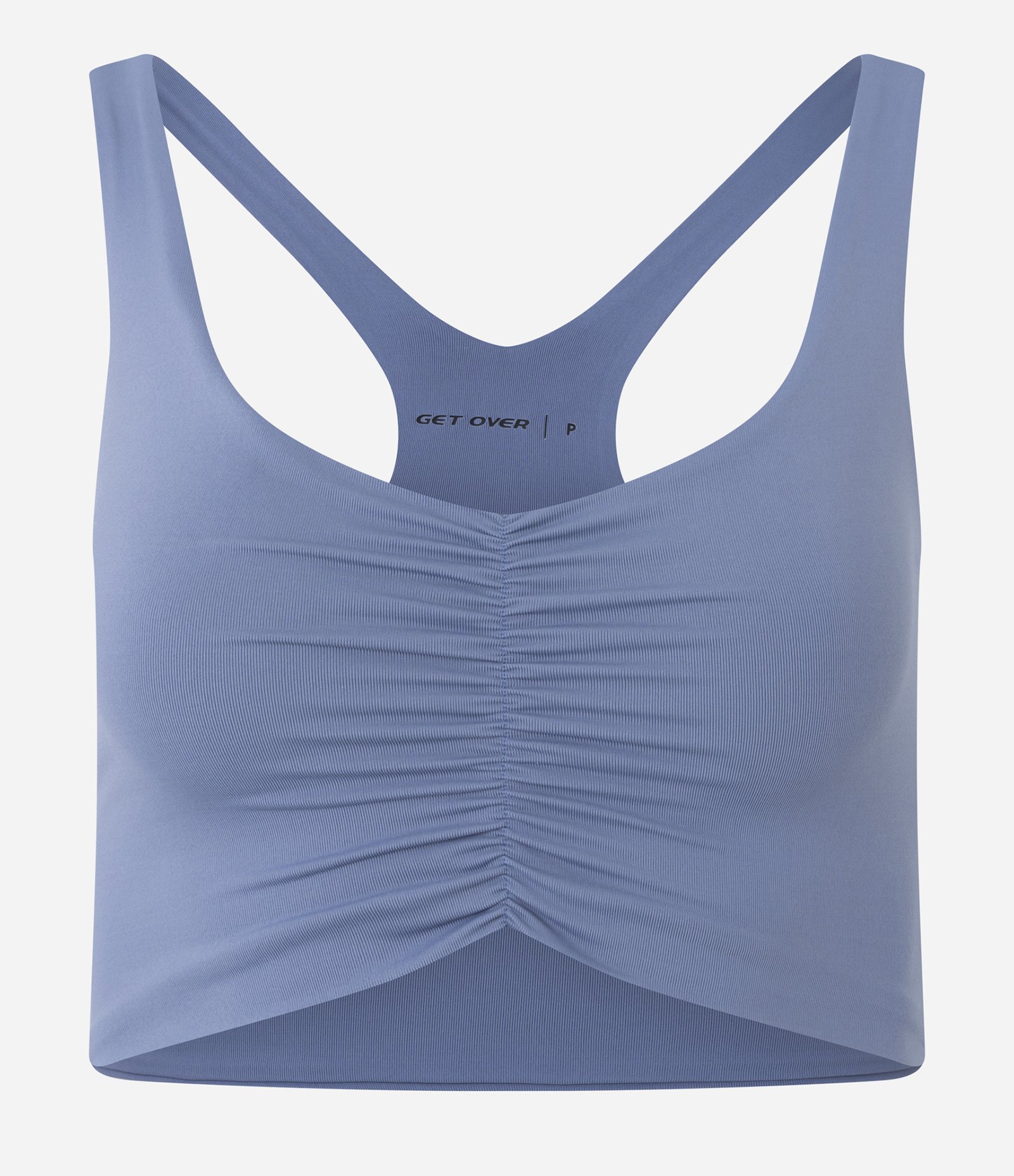 Top Nadador Esportivo com Franzido Frontal Azul 5