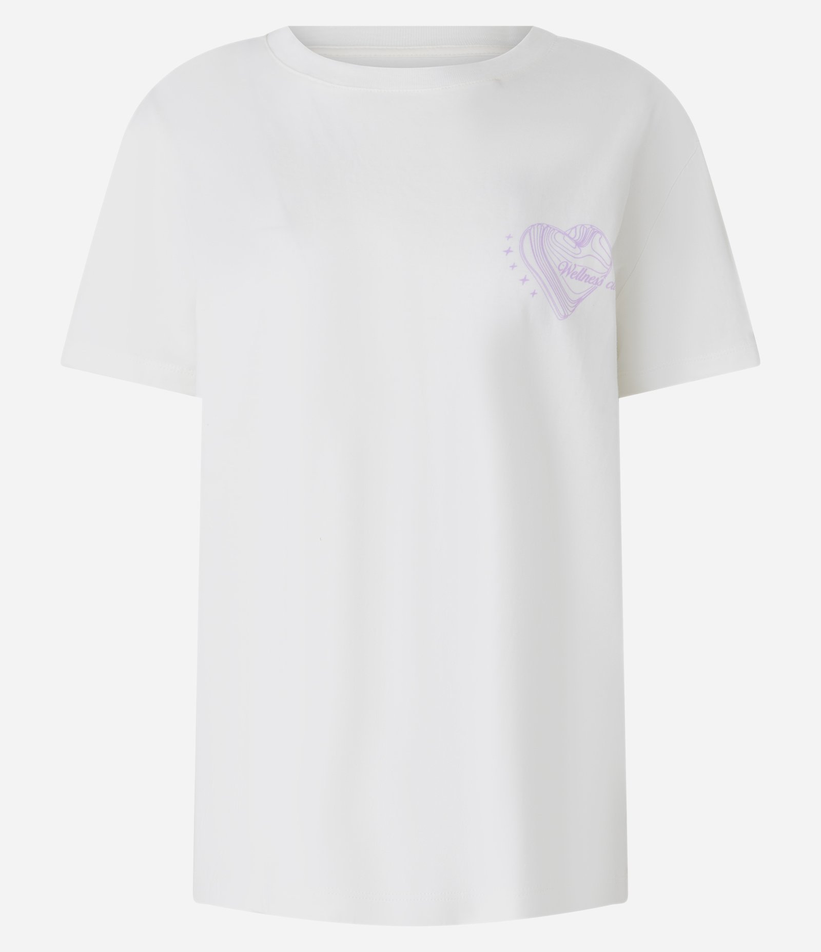 Camiseta Oversized Esportiva em Algodão com Estampa Coração Wellness Club Branco 5