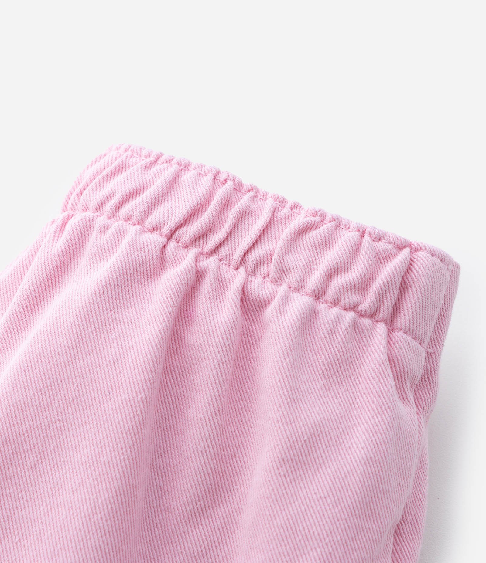 Short Saia Infantil em Sarja com Laço - Tam 1 a 6 anos Rosa 4