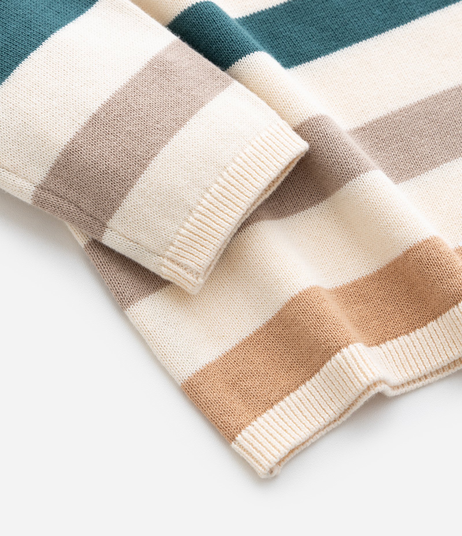 Blusão em Tricô Infantil com Estampa Listrada - Tam 0 A 18 meses Multicores 5