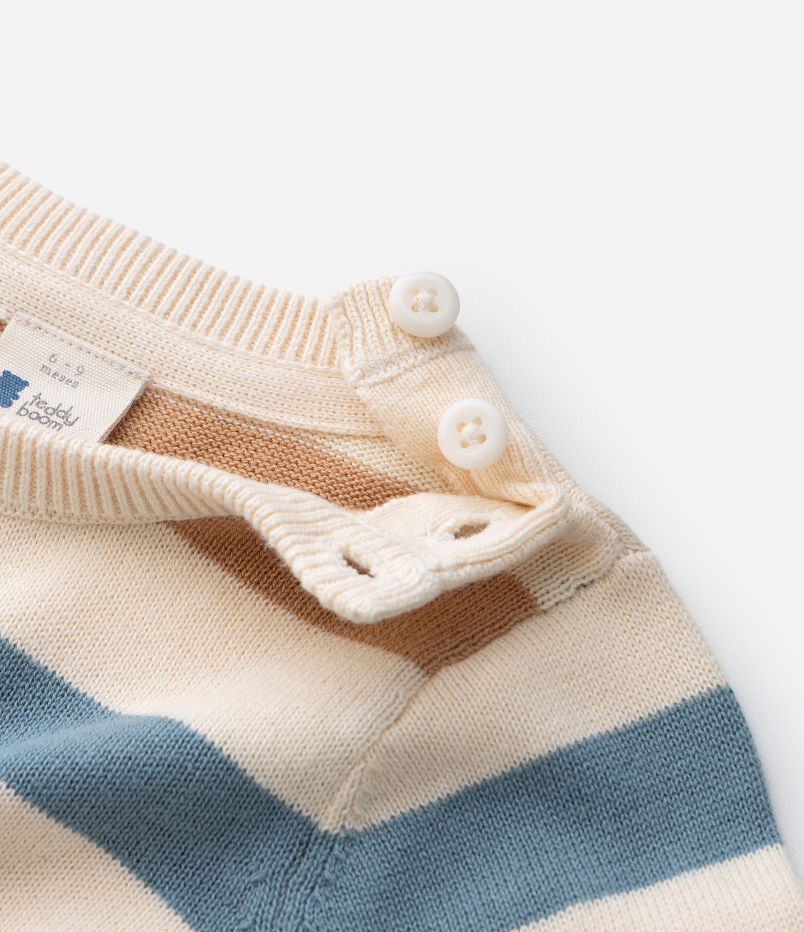 Blusão em Tricô Infantil com Estampa Listrada - Tam 0 A 18 meses Multicores 6