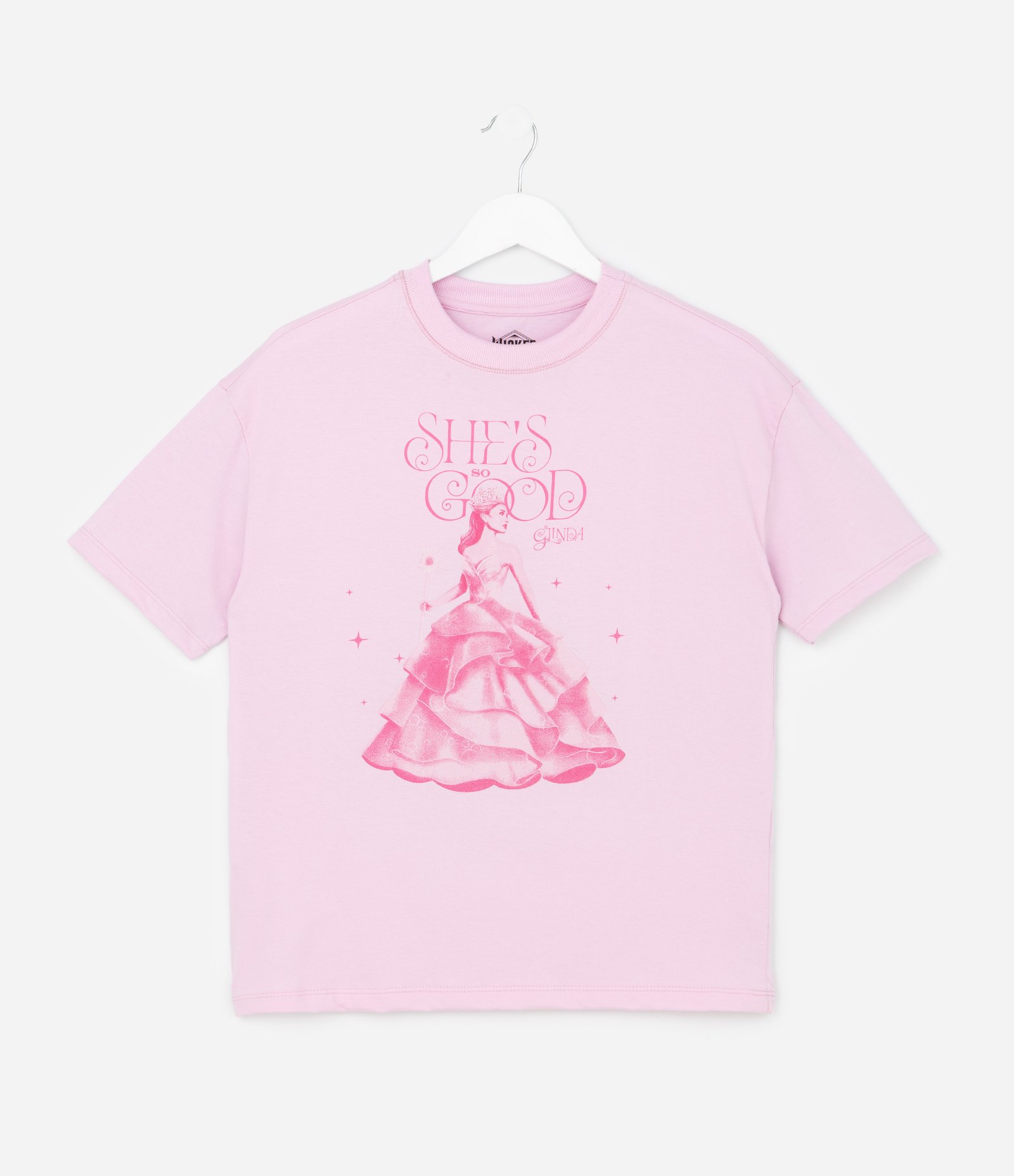 Camiseta Infantil Relaxed com Estampa Wicked Glinda - Tam 5 a 14 Anos Rosa 2