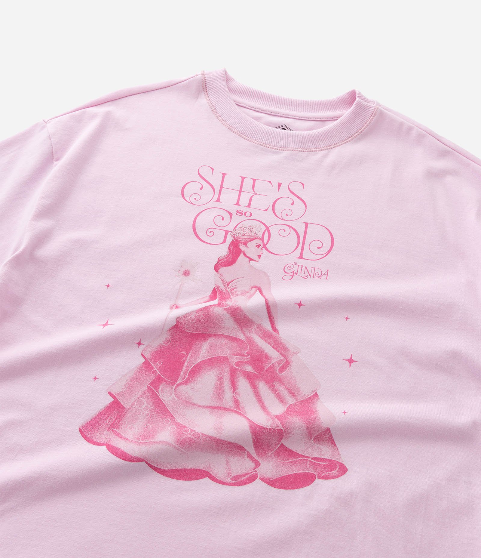 Camiseta Infantil Relaxed com Estampa Wicked Glinda - Tam 5 a 14 Anos Rosa 7