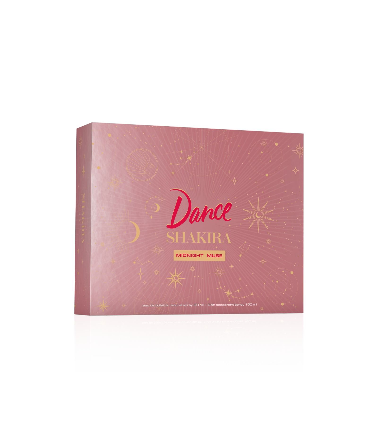 Kit Shakira Dance Midnight Muse EDT 80 ml + 24h Desodorante Spray 150 ml KIT 3