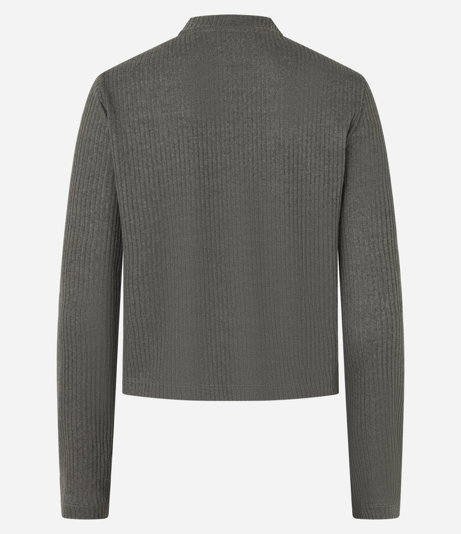 Blusa em Ribana Texturizada com Golinha Alta Verde 3