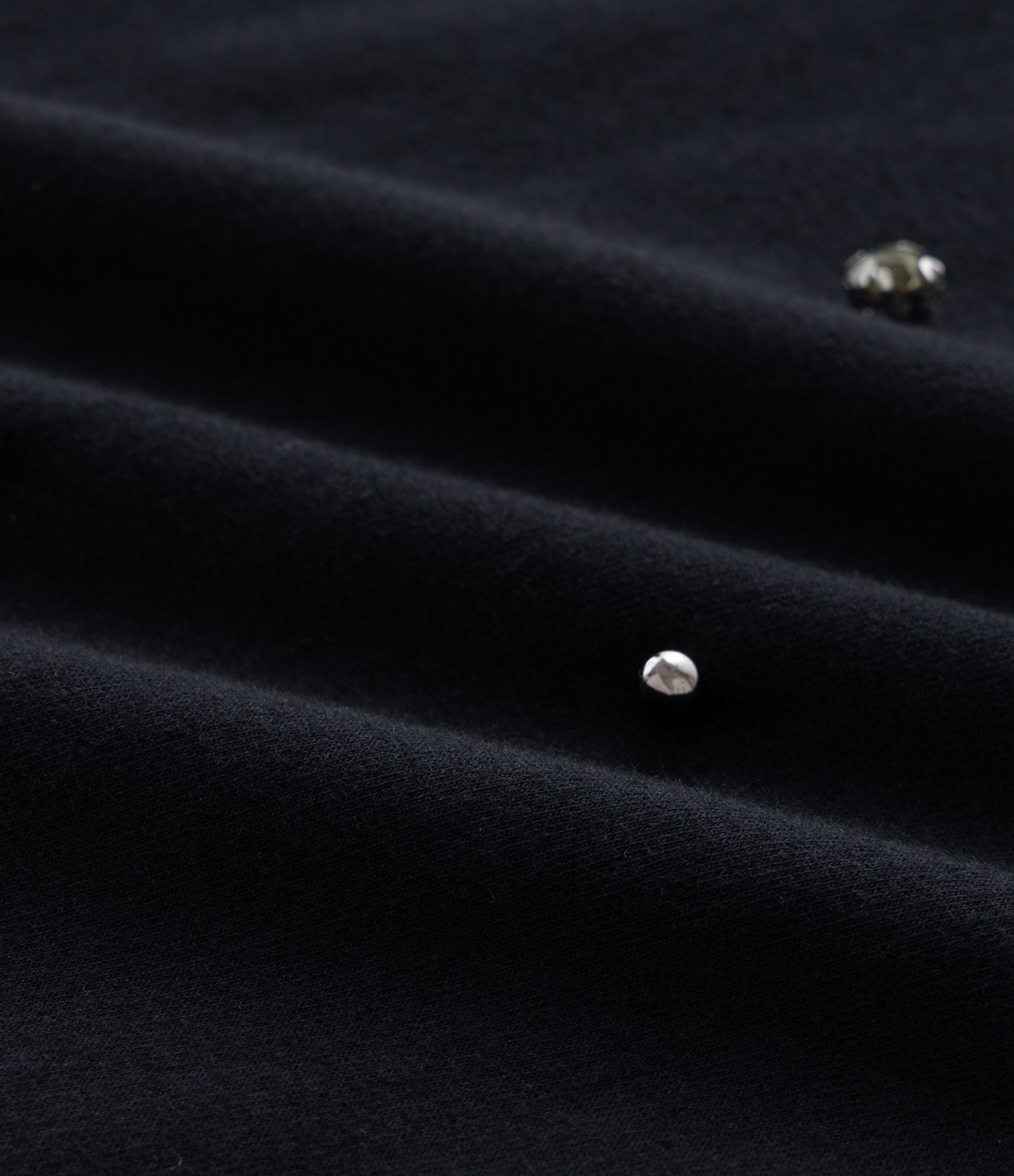 Vestido Curto em Moletinho com Brilhinhos Aplicados Curve & Plus Size Preto 3