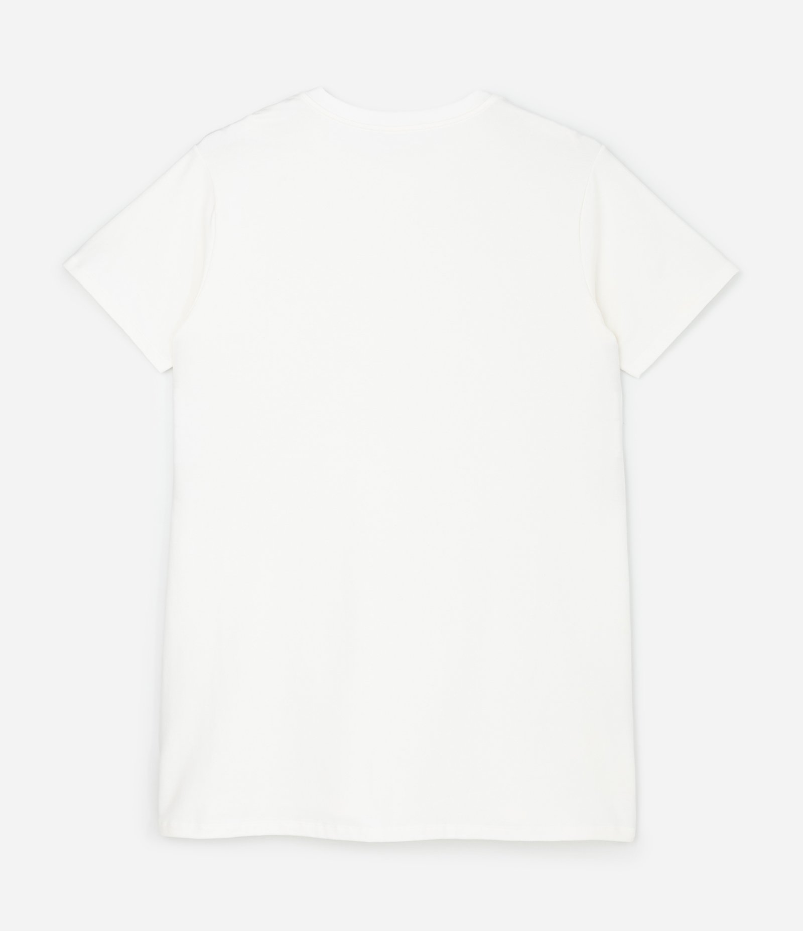 Vestido Curto em Moletinho com Brilhinhos Aplicados Curve & Plus Size Off White 2