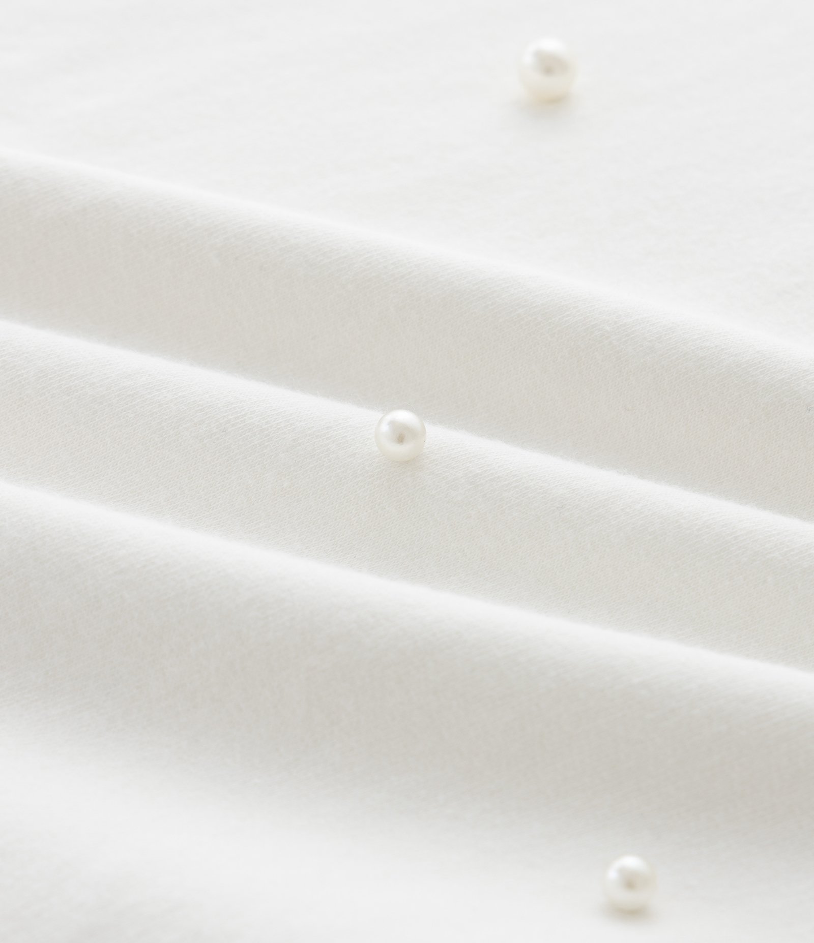 Vestido Curto em Moletinho com Brilhinhos Aplicados Curve & Plus Size Off White 3