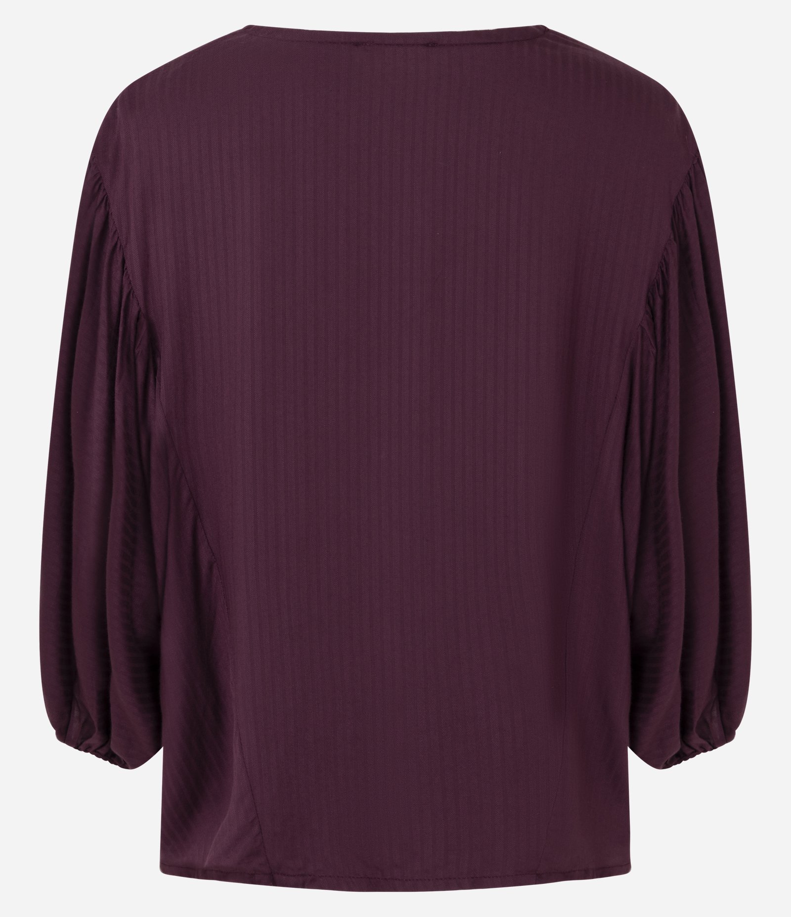 Blusa em Viscose com Abotoamento Frontal e Texturas Bordô 3