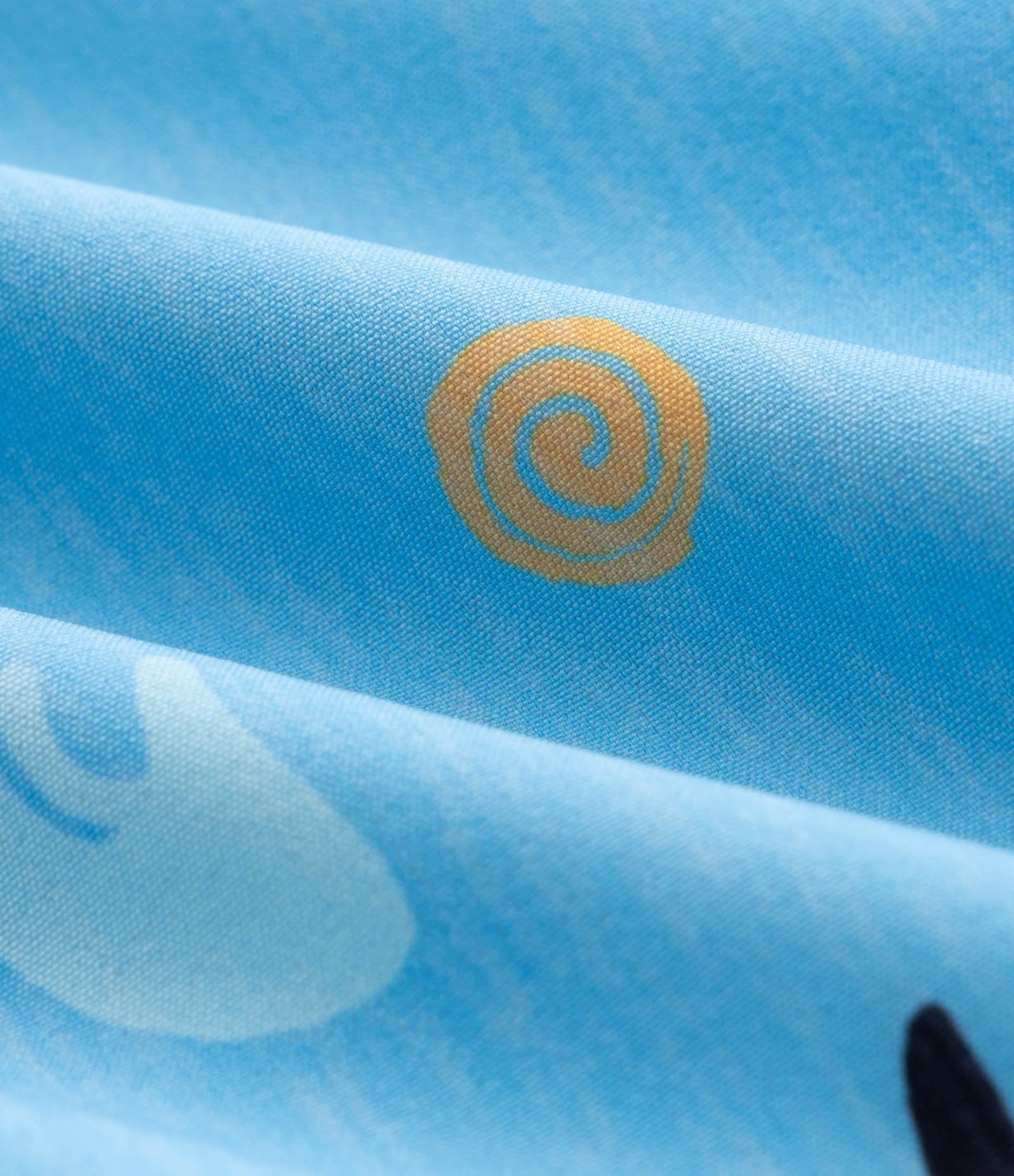 Bermuda Infantil de Banho com Estampa de Mini Ícones e Degradê - Tam 5 a 14 Anos Azul 3