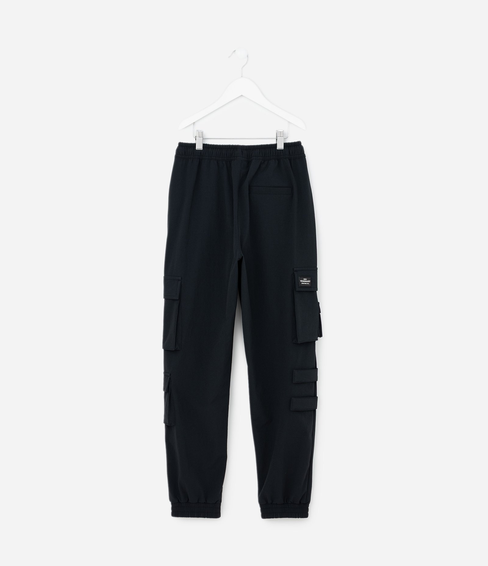 Calça Infantil em Microfibra com Bolsos e Velcro - Tam 5 a 14 Anos Preto 2