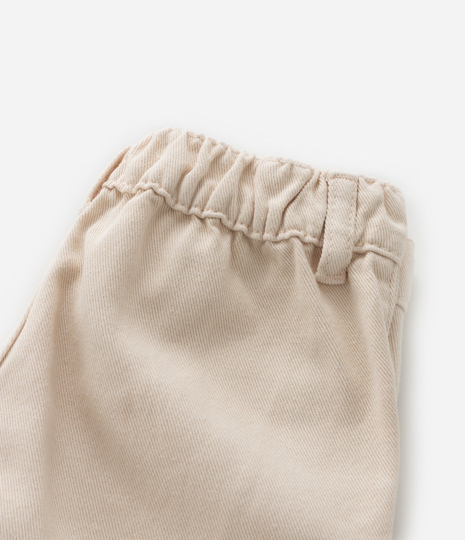 Short Infantil em Sarja com Estampa de Cerejas - Tam1 a 6 Anos Bege 3