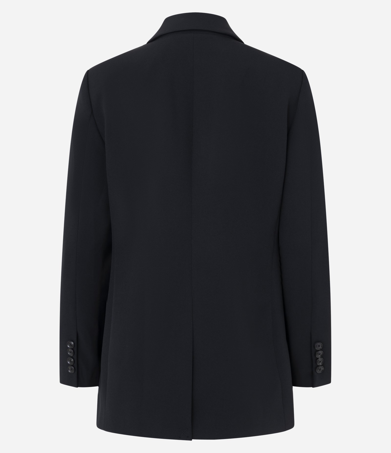 Blazer Regular em Alfaiataria com Botões e Bolsos Frontais Preto 6