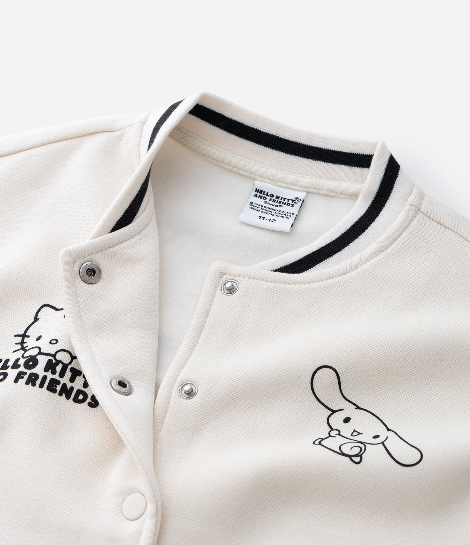 Jaqueta Infantil Regular com Estampa Hello Kitty And Friends Tam 5 A 14 Off White 6