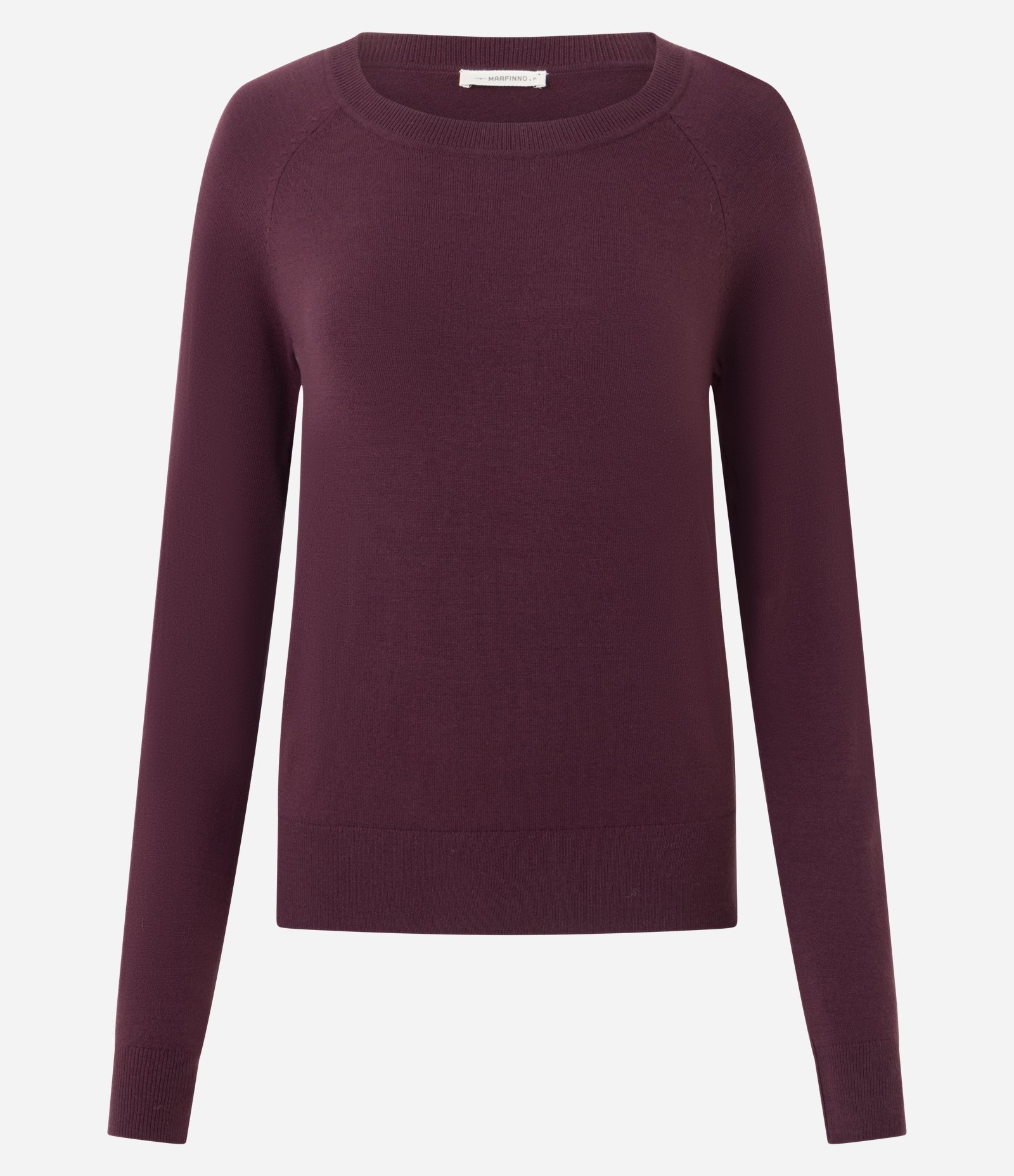 Suéter em Tricô com Gola Redonda Roxo 2