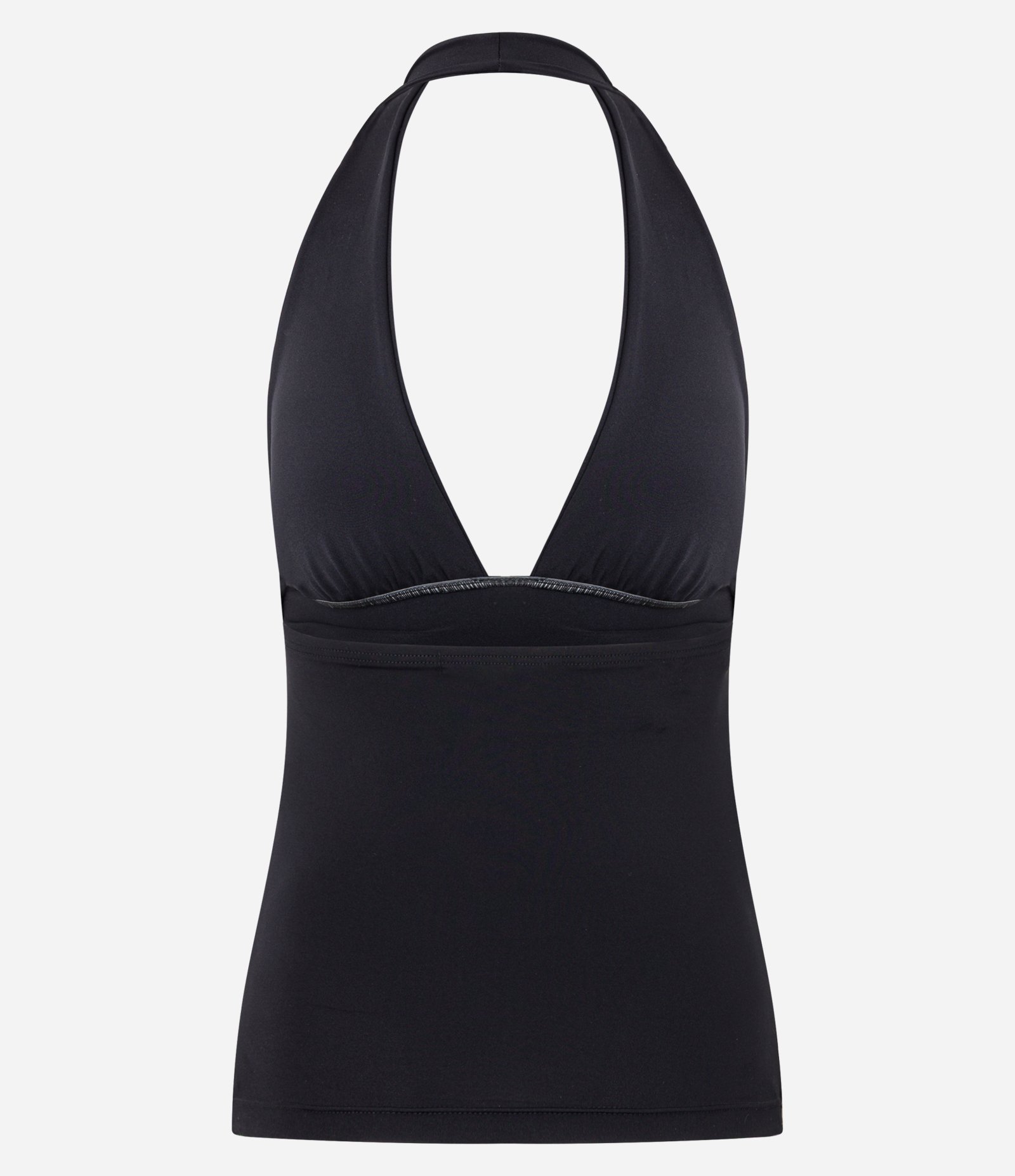 Blusa Frente Única com Franzidos Laterais Preto 5