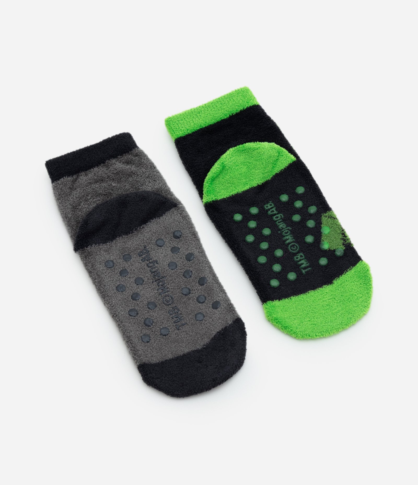 Kit 02 Meias Infantil com Estampa Minecraft – Tam 23 a 38 Verde/Cinza 2