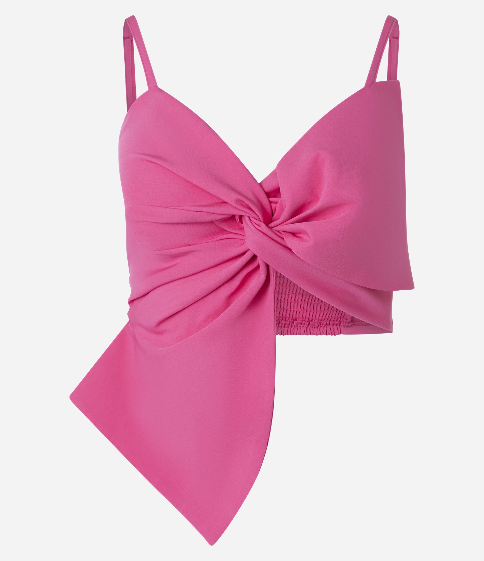 Blusa Cropped Alfaiatada com Laço Diferenciado Rosa 2