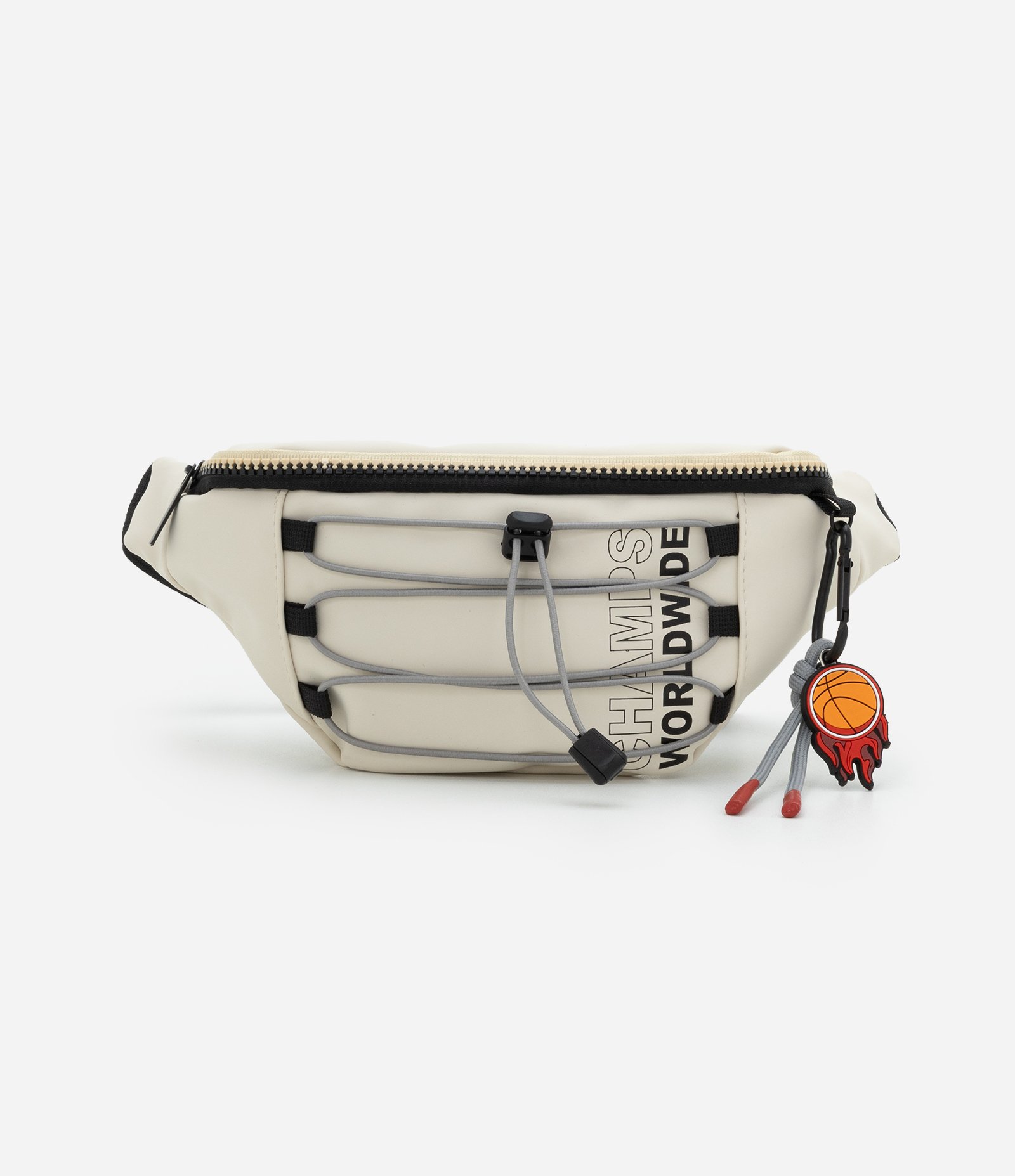 Bolsa Infantil Pochete em PVC com Detalhe Trançador - Tam Único Off White 2