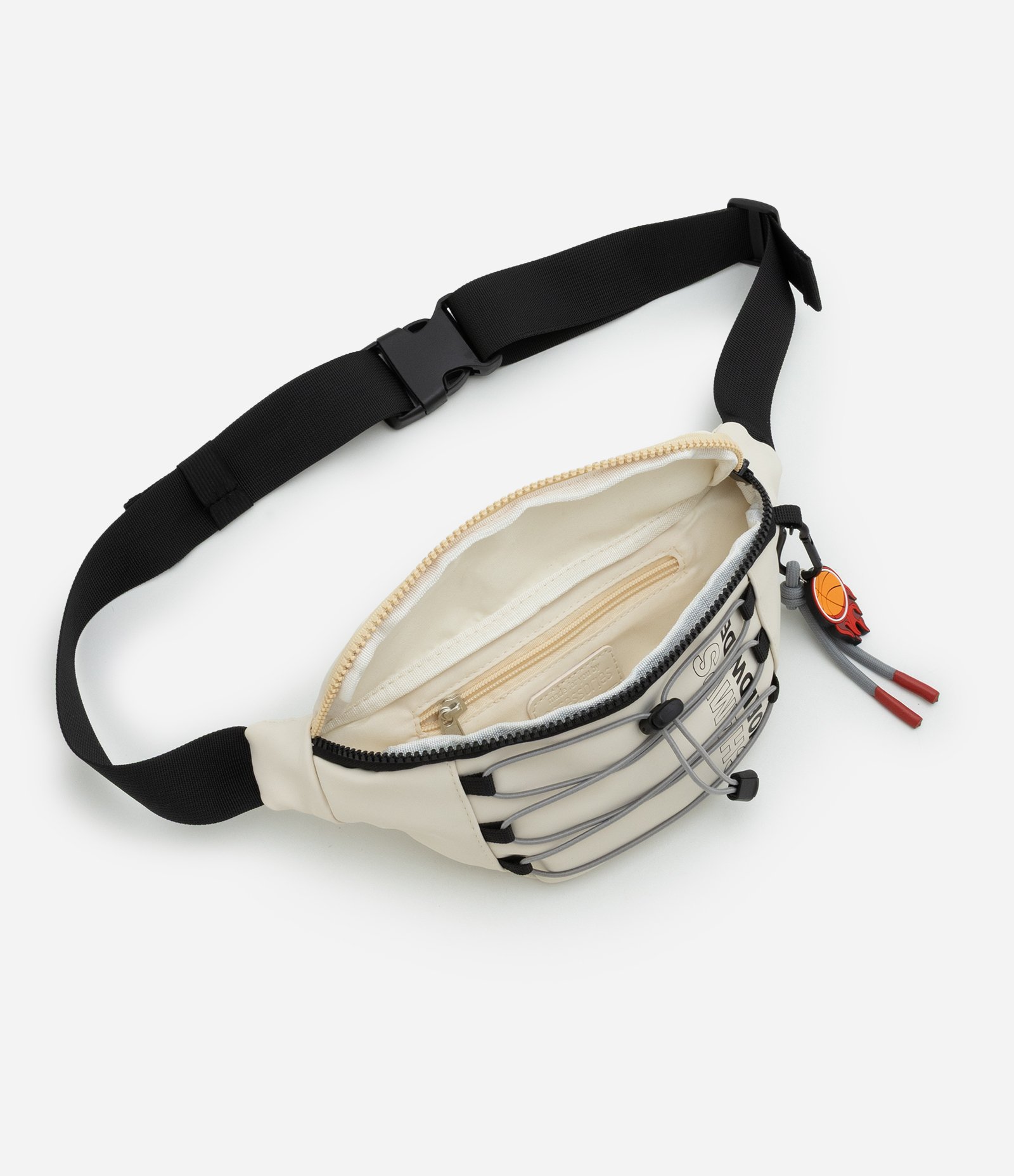 Bolsa Infantil Pochete em PVC com Detalhe Trançador - Tam Único Off White 5