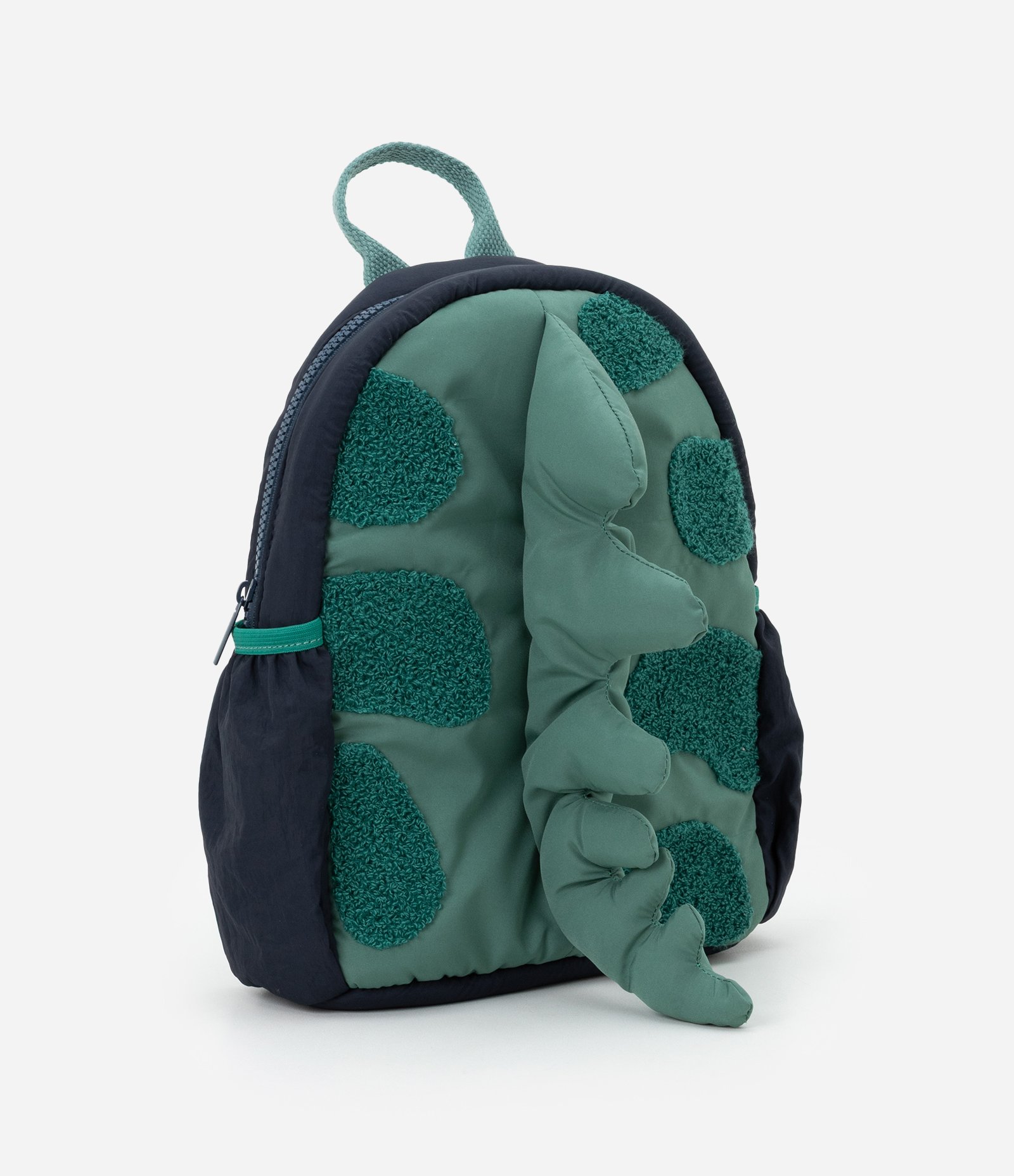 Mochila Infantil Interativa Dino com Cristas 3D – Tam U Verde/Cinza 1