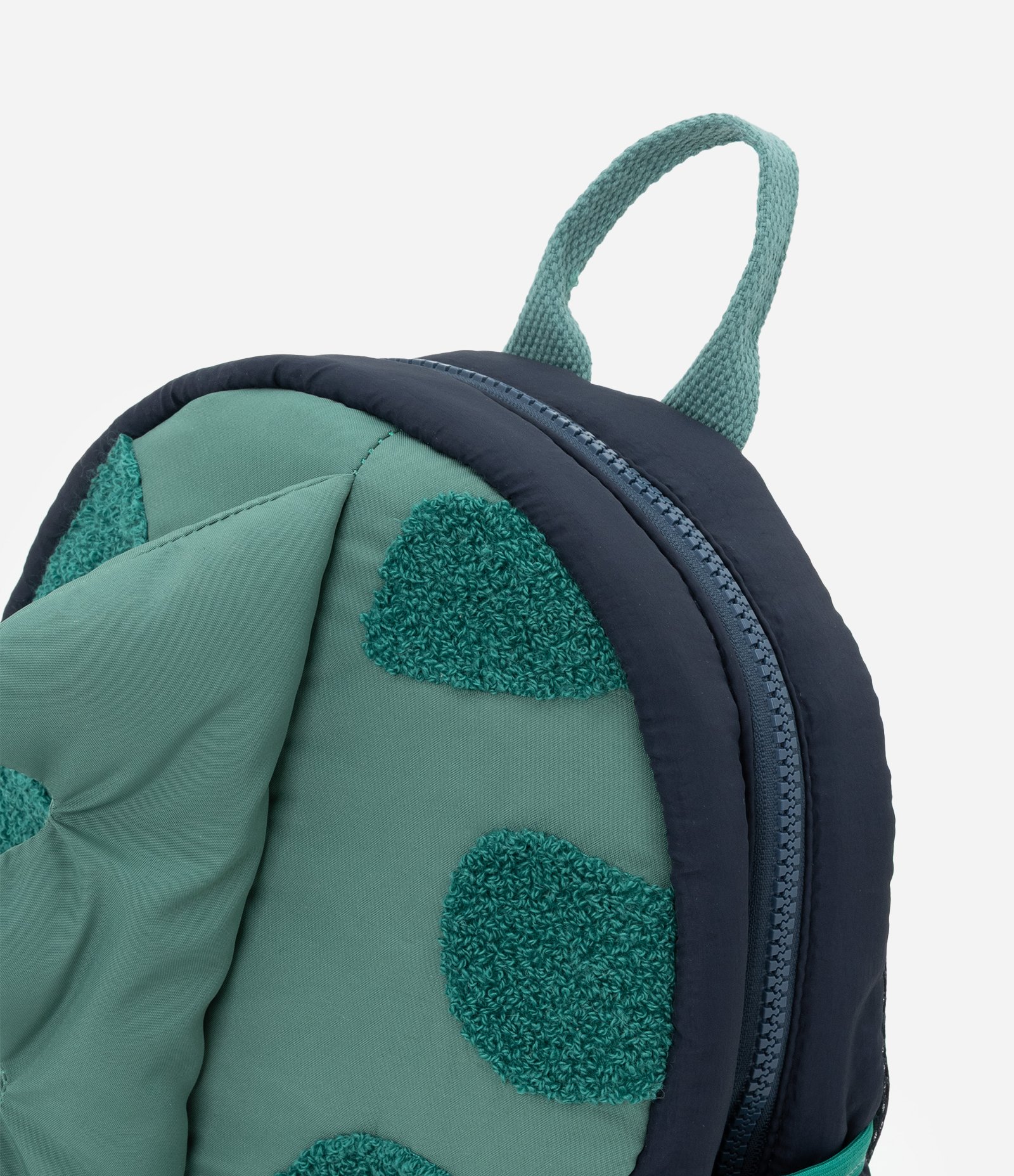 Mochila Infantil Interativa Dino com Cristas 3D – Tam U Verde/Cinza 5