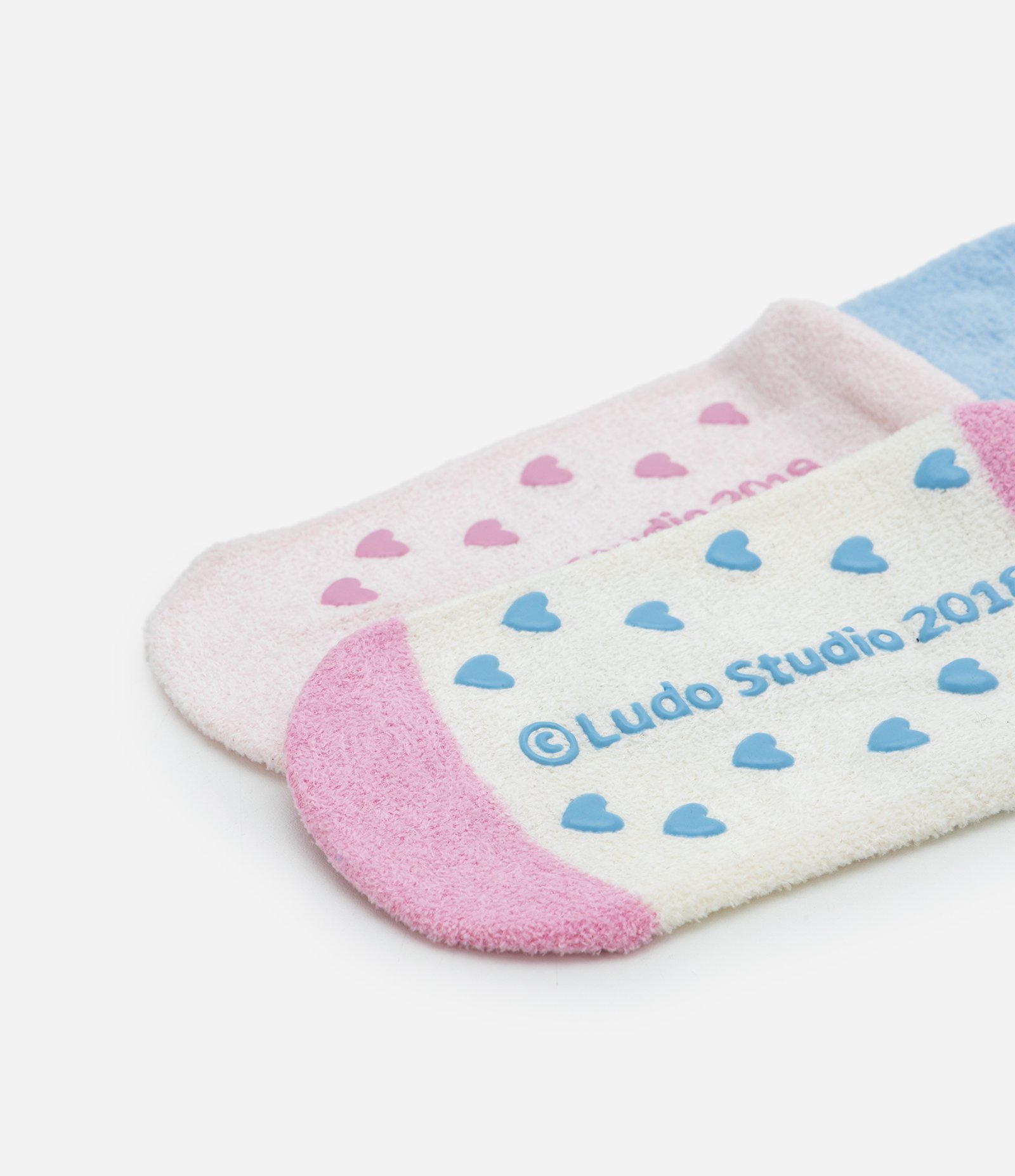 Kit 02 Meias Infantil com Estampa Bluey – Tam 19 a 30 Azul/Rosa 3