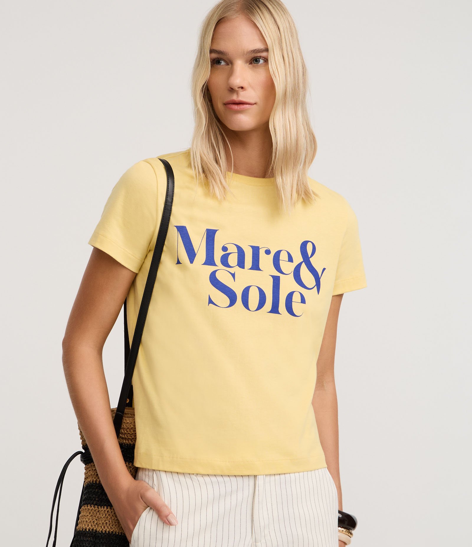 Blusa em Algodão com Estampa Marie & Sole Amarelo 4